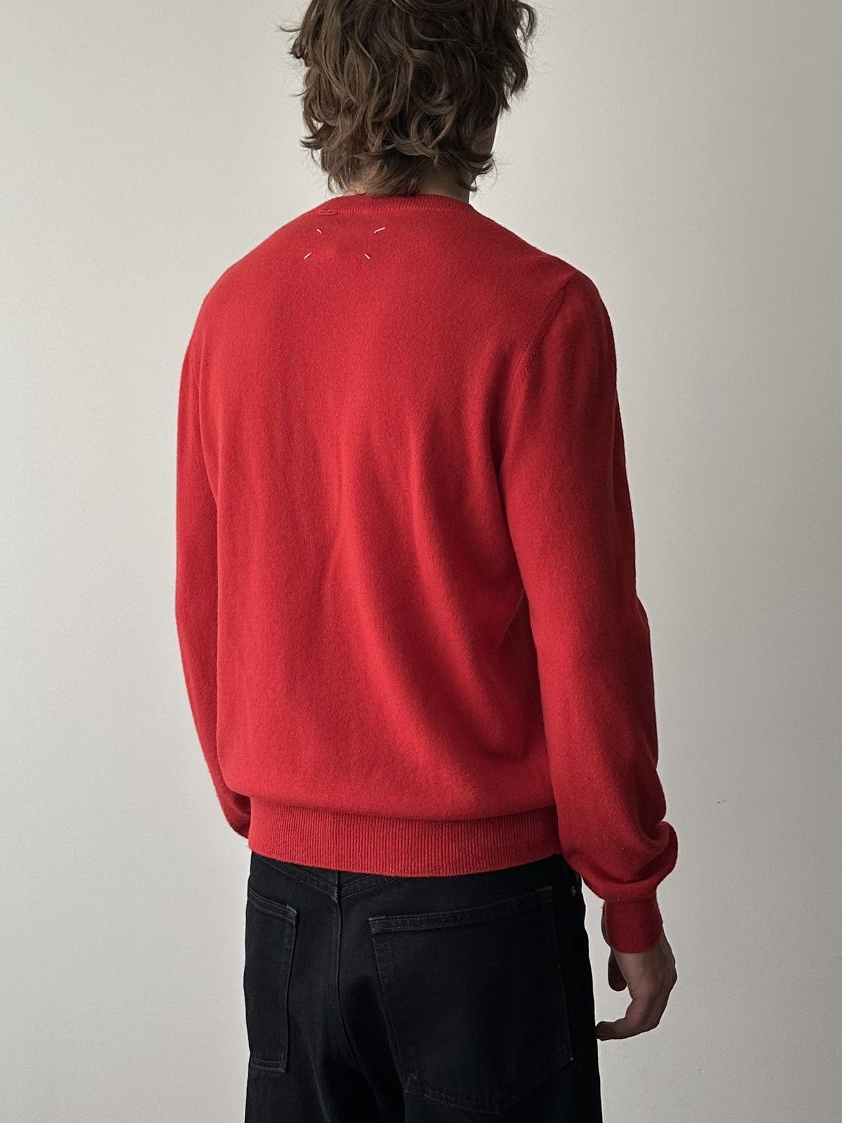 Maison Margiela Maison Margiela Distressed Wool Sweater Size US M / EU 48-50 / 2 - 2 Thumbnail