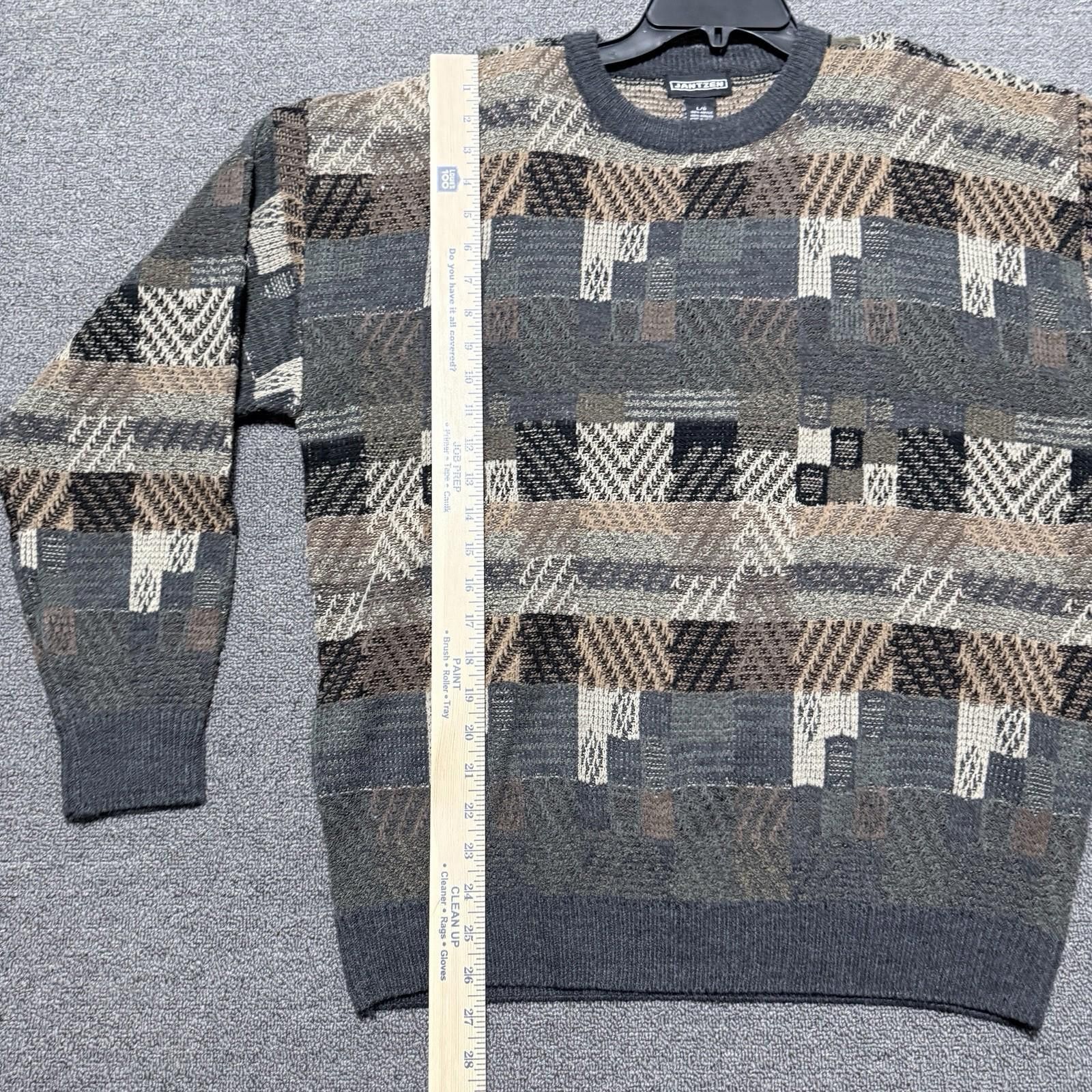 Jantzen NWT Vintage Jantzen Geometric Jacquard Sweater Mens L 90s Size US L / EU 52-54 / 3 - 4 Thumbnail
