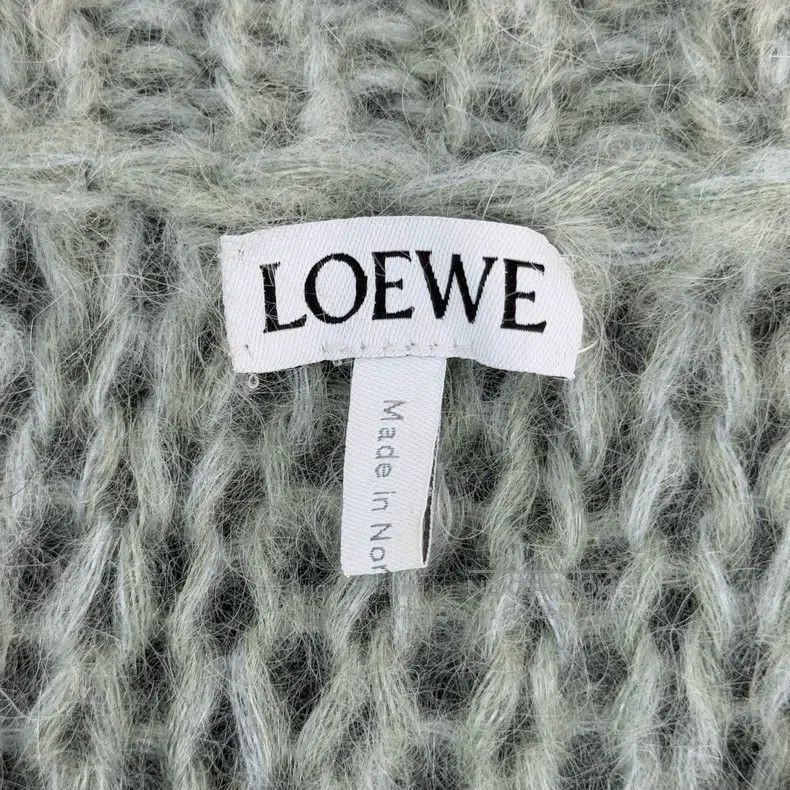 Loewe Loewe Gray Green Mohair Sweater Size L / US 10 / IT 46 - 5 Thumbnail