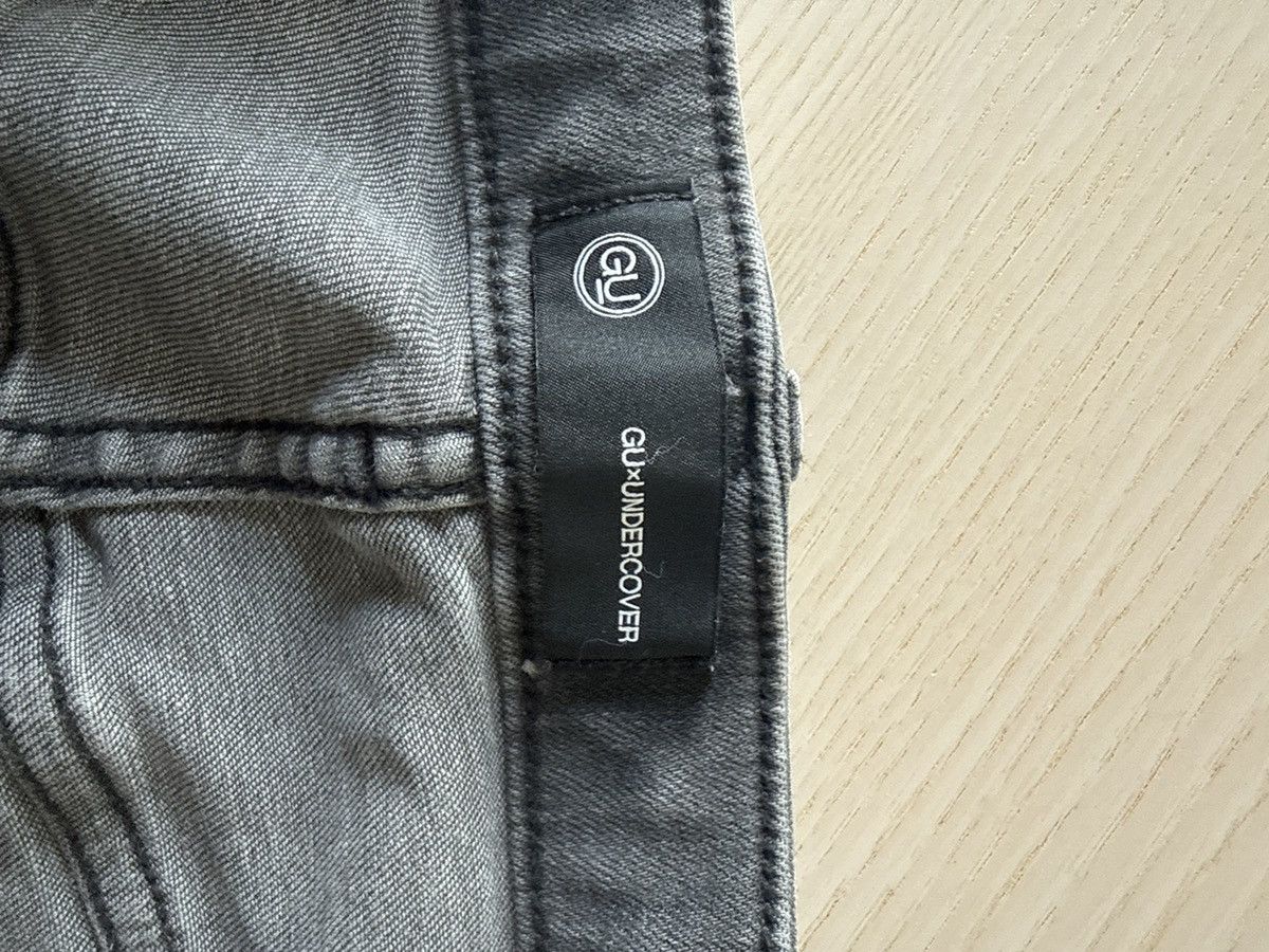 GU × Undercover GU x UNDERCOVER Slim Damaged Jeans Denim Size US 38 / EU 54 - 5 Thumbnail