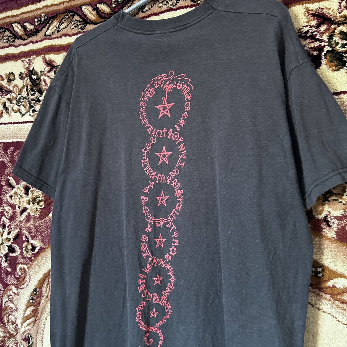 Band Tees Vintage Distressed Death Metal Pentagram Skull Thrashed Tee Size US L / EU 52-54 / 3 - 7 Thumbnail