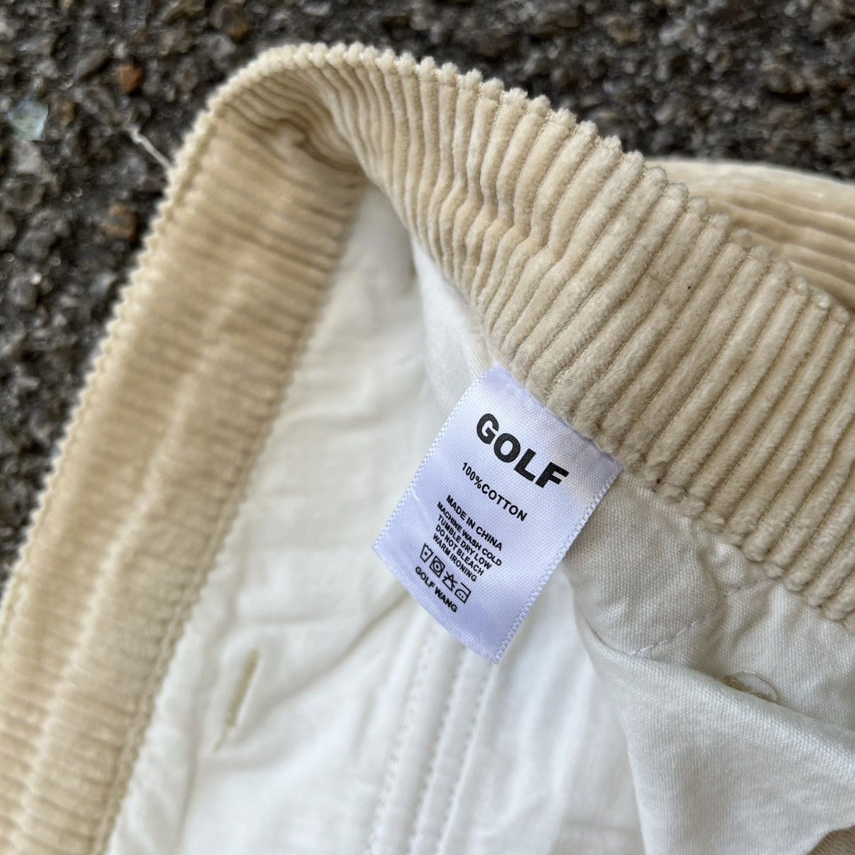 Golf Wang Golf Wang Cargo Corduroy Cream Pants Size US 32 / EU 48 - 7 Thumbnail