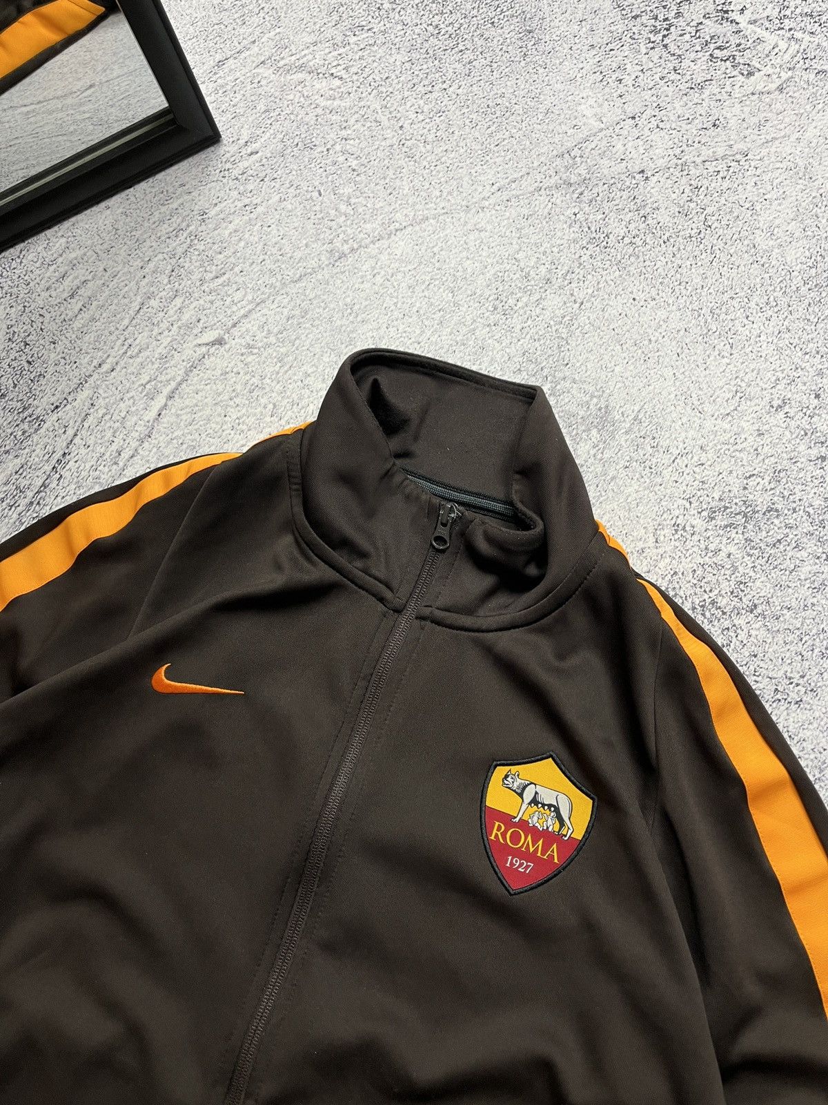 Nike Nike AS Roma Brown Fc Track Jacket Soccer Full Zip Football Size US M / EU 48-50 / 2 - 5 Thumbnail