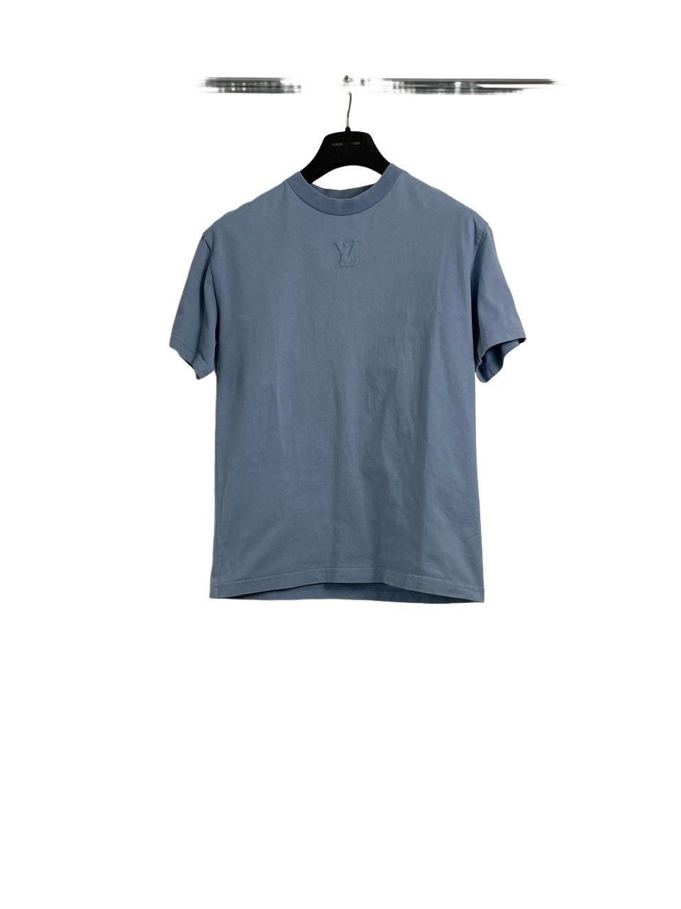 Louis Vuitton Louis Vuitton Blue Embossed Logo T Shirt | Grailed