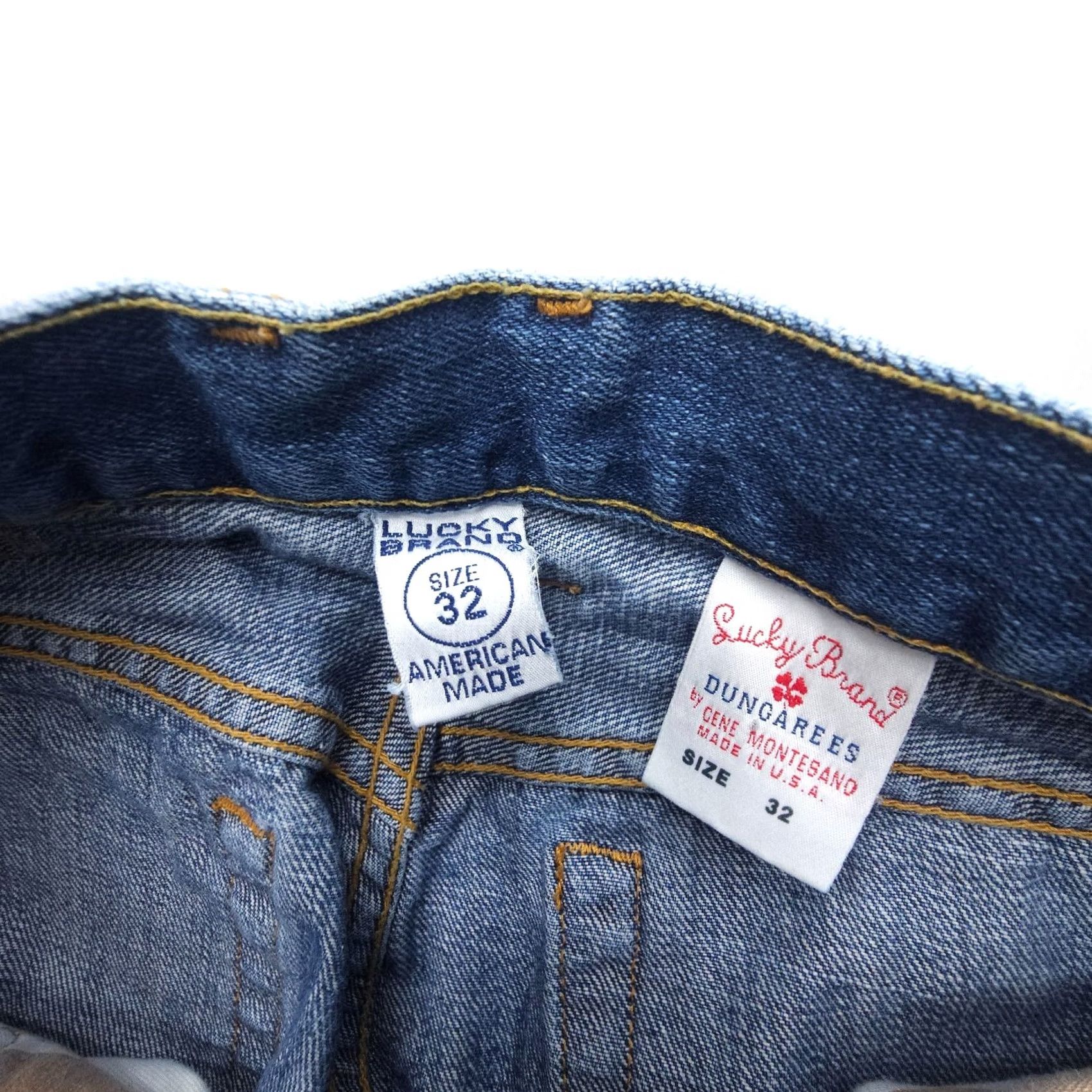 Lucky Brand Vintage Lucky Brand Denim Jeans Straight 32x37 Blue USA 90s 5-Pocket Mens Jeans Size US 32 / EU 48 - 3 Thumbnail