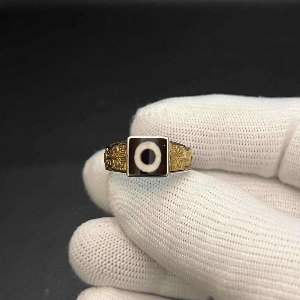 Other Tibet Dzi bead Eye Ring Sterling Sliver Rings🔥🔥🔥 Size ONE SIZE - 6 Thumbnail