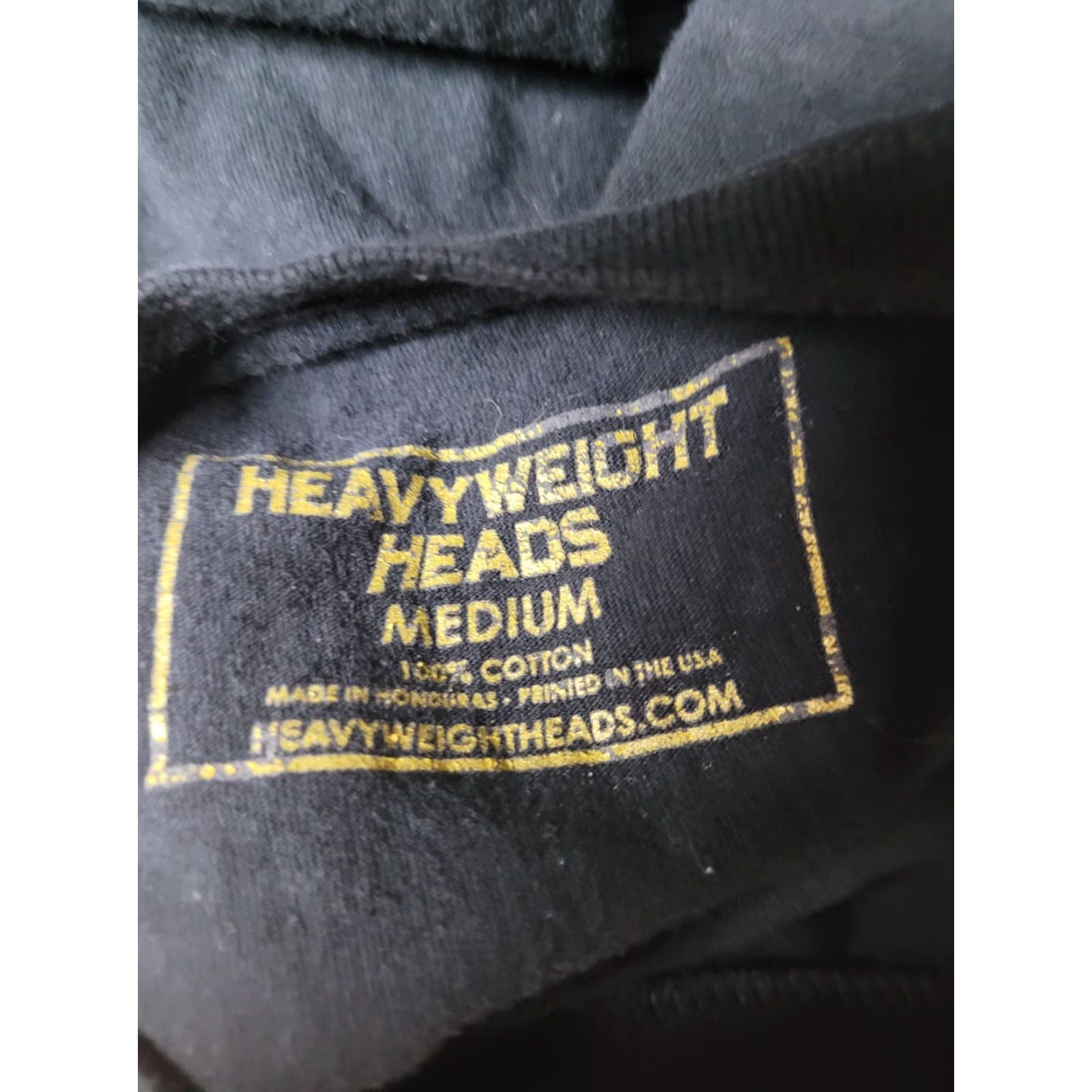 Vintage Heavyweight Heads T-Shirt Medium Black Cotton Mens Graphic Tee Trick Trick OG Marijuana Weed 90s? Size US M / EU 48-50 / 2 - 6 Thumbnail