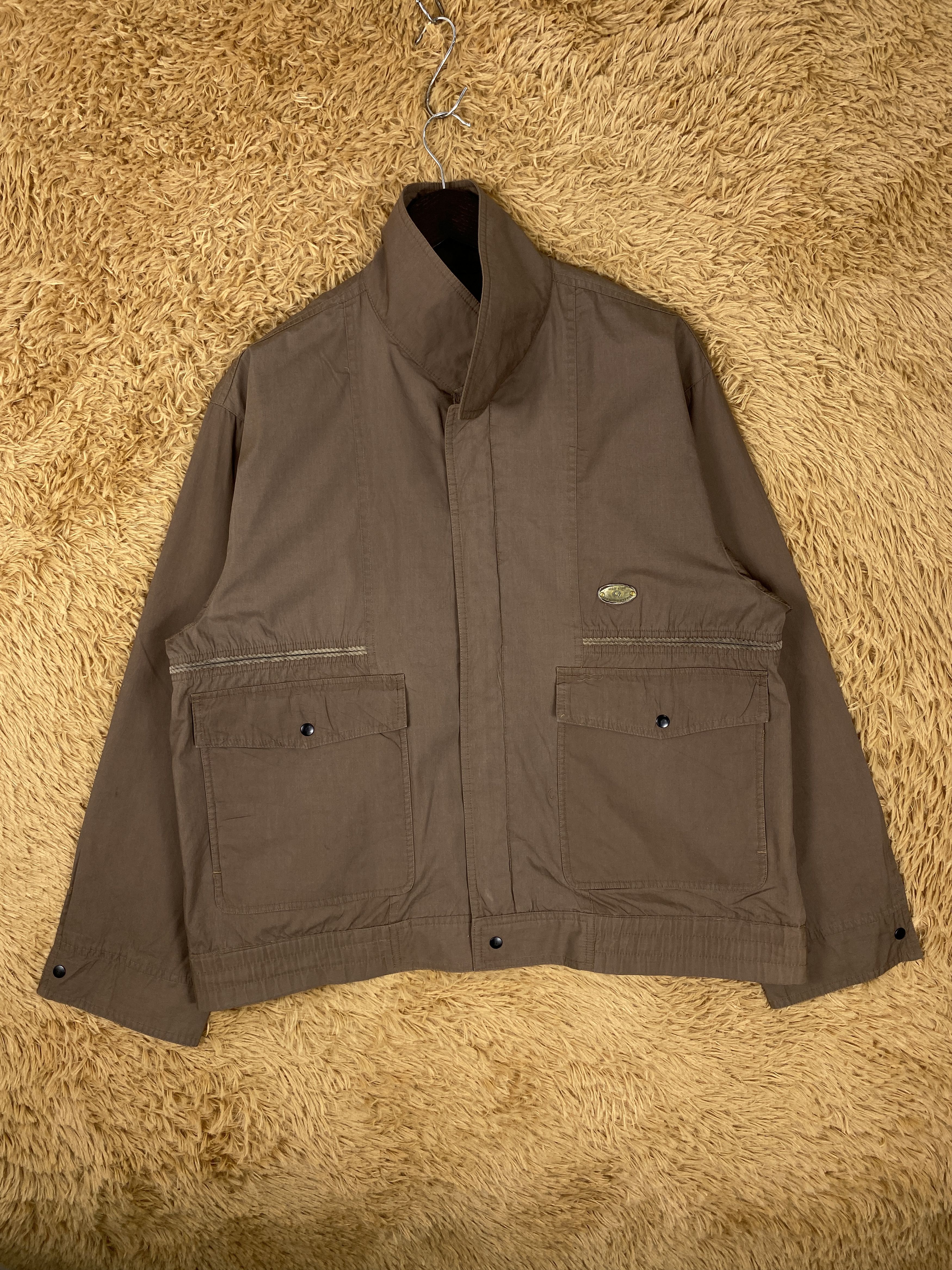 image of Avant Garde x Urban Vintage Urban Basic Utility Jacket in Brown, Men's (Size Medium)