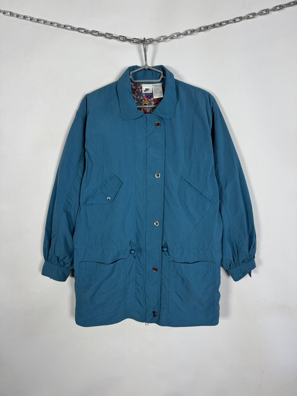 Nike Vintage 90s Nike Nylon Jacket Lightweight Parka Retro Size L Size L / US 10 / IT 46 - 1 Thumbnail
