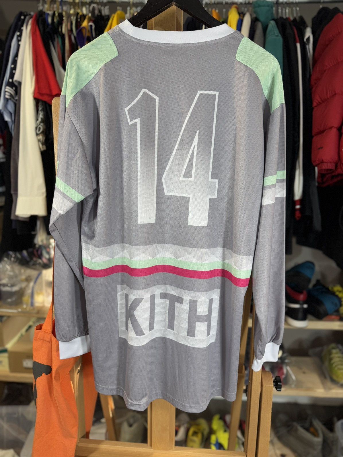 Kith × Ronnie Fieg KITH 2014 World Cup Rare Goalie Jersey +NEW+ Large Size US L / EU 52-54 / 3 - 8 Thumbnail