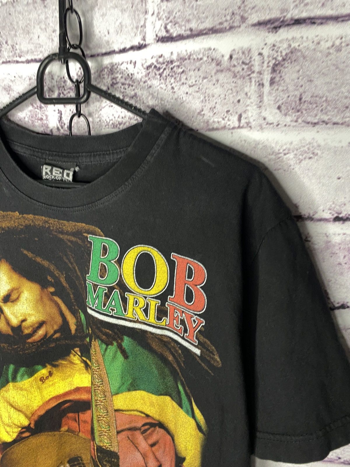 Bob Marley Men's Vintage T-Shirt 90s Bob Marley Rasta Rap Tee Size US M / EU 48-50 / 2 - 5 Thumbnail