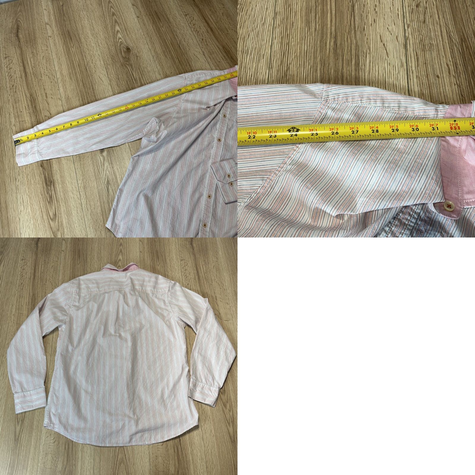 Tommy Bahama VINTAGE Tommy Bahama Men’s Button-Up Shirt Long Sleeve Size Large White Pink Striped Size US L / EU 52-54 / 3 - 8 Thumbnail