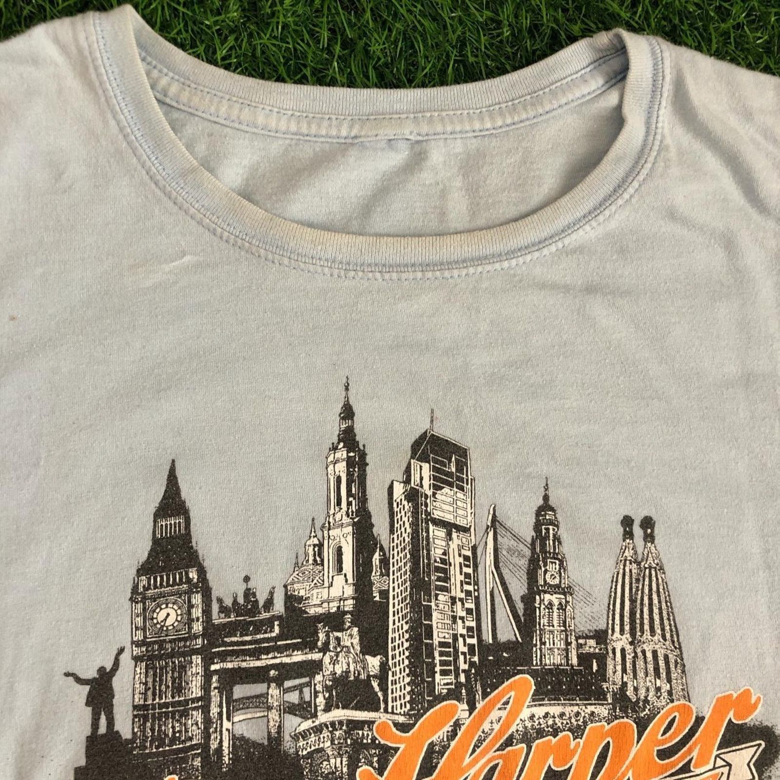 Other Retro Light Blue Ben Harper Euro Tour 2010 Graphic Tee Size US M / EU 48-50 / 2 - 3 Thumbnail