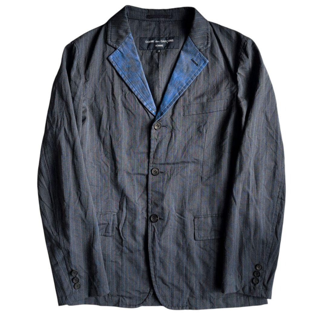 Comme des Garcons Homme COMME des GARÇONS HOMME 2004AW Striped 3B Tailored Jacket S Size US S / EU 44-46 / 1 - 1 Thumbnail