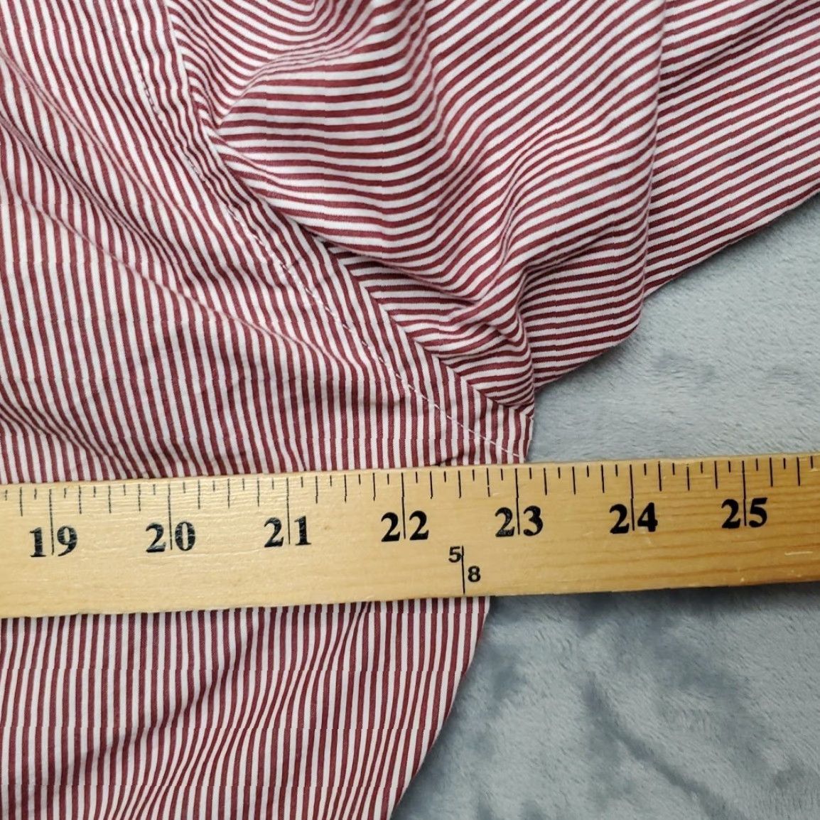 Abercrombie & Fitch VINTAGE Abercrombie & Fitch Shirt Mens Large Red White Striped Muscle Fit Button Down Size US L / EU 52-54 / 3 - 8 Thumbnail