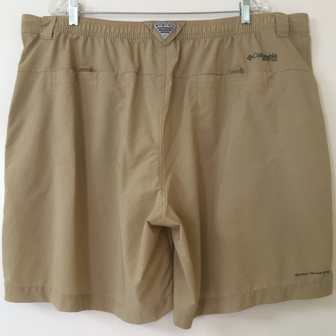 Columbia Columbia PFG Performance Fishing Gear XXL Beige Cargo Shorts Size US 44 / EU 60 - 2 Thumbnail