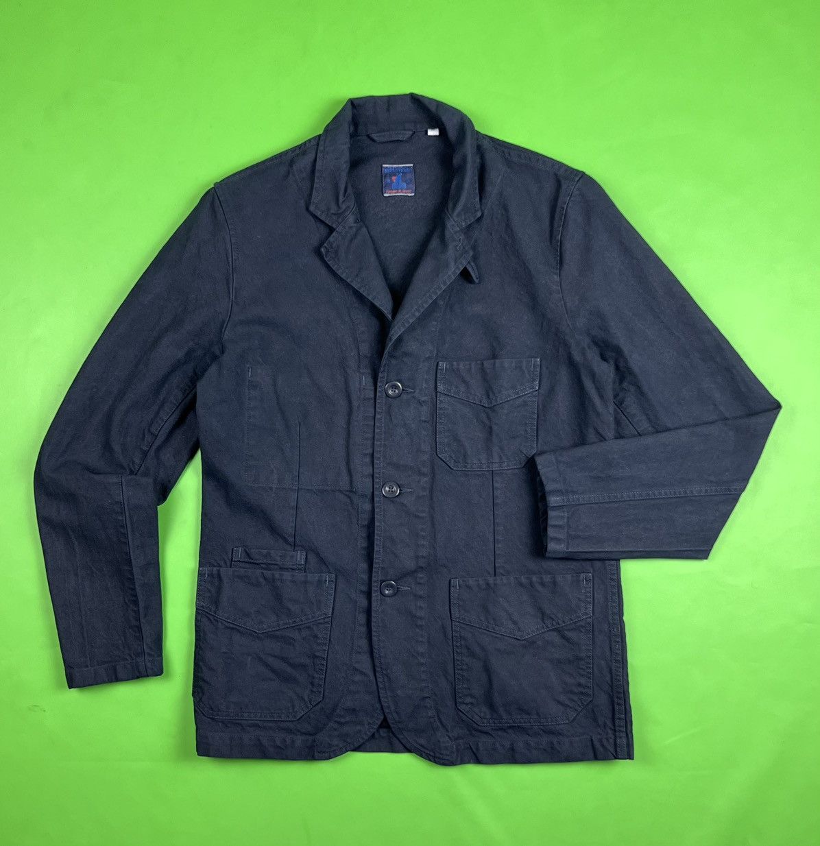 Arpenteur Auto jacket in bleached indigo Grailed