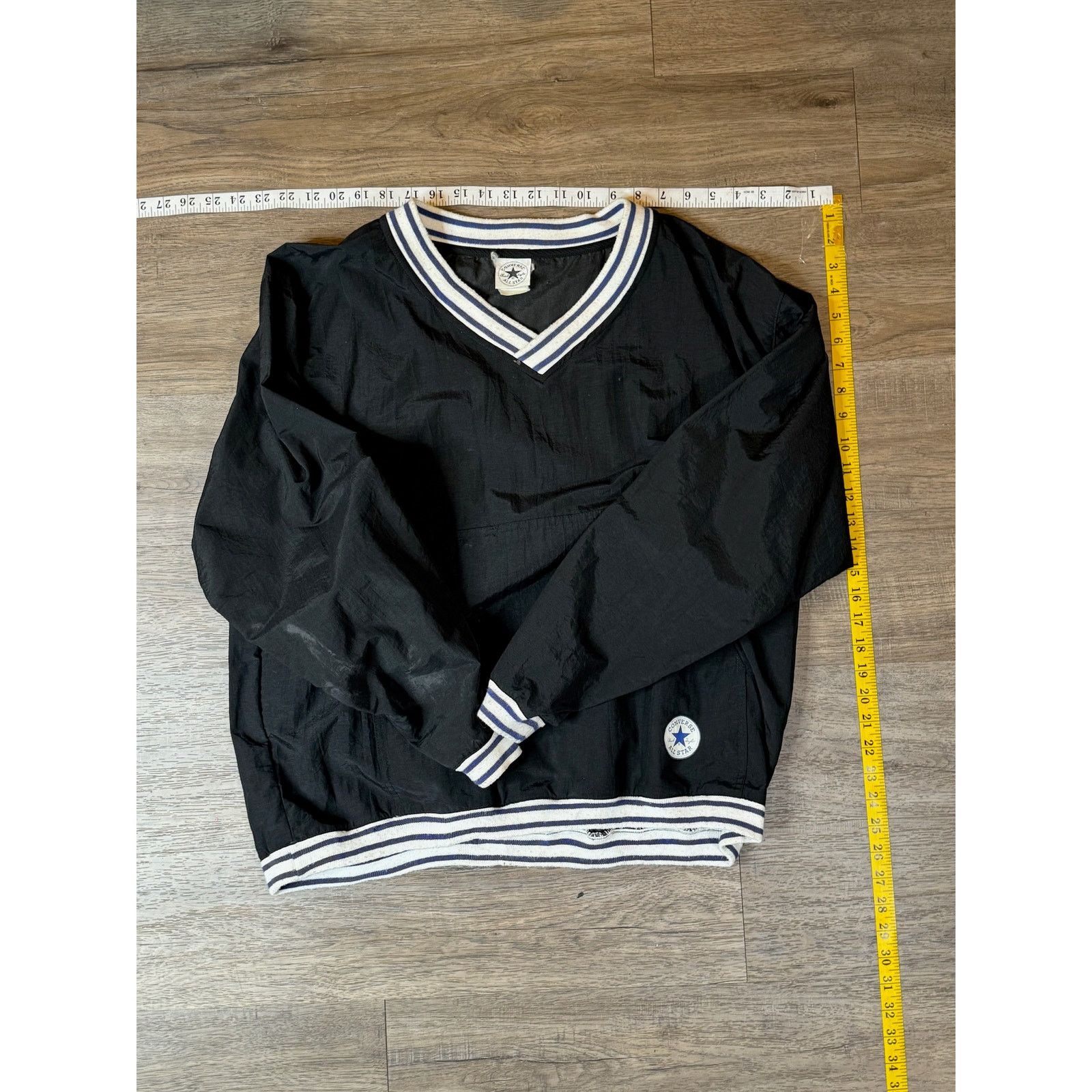 Converse Vintage Converse All Star Nylon Pullover Jacket M/L Size US L / EU 52-54 / 3 - 6 Thumbnail