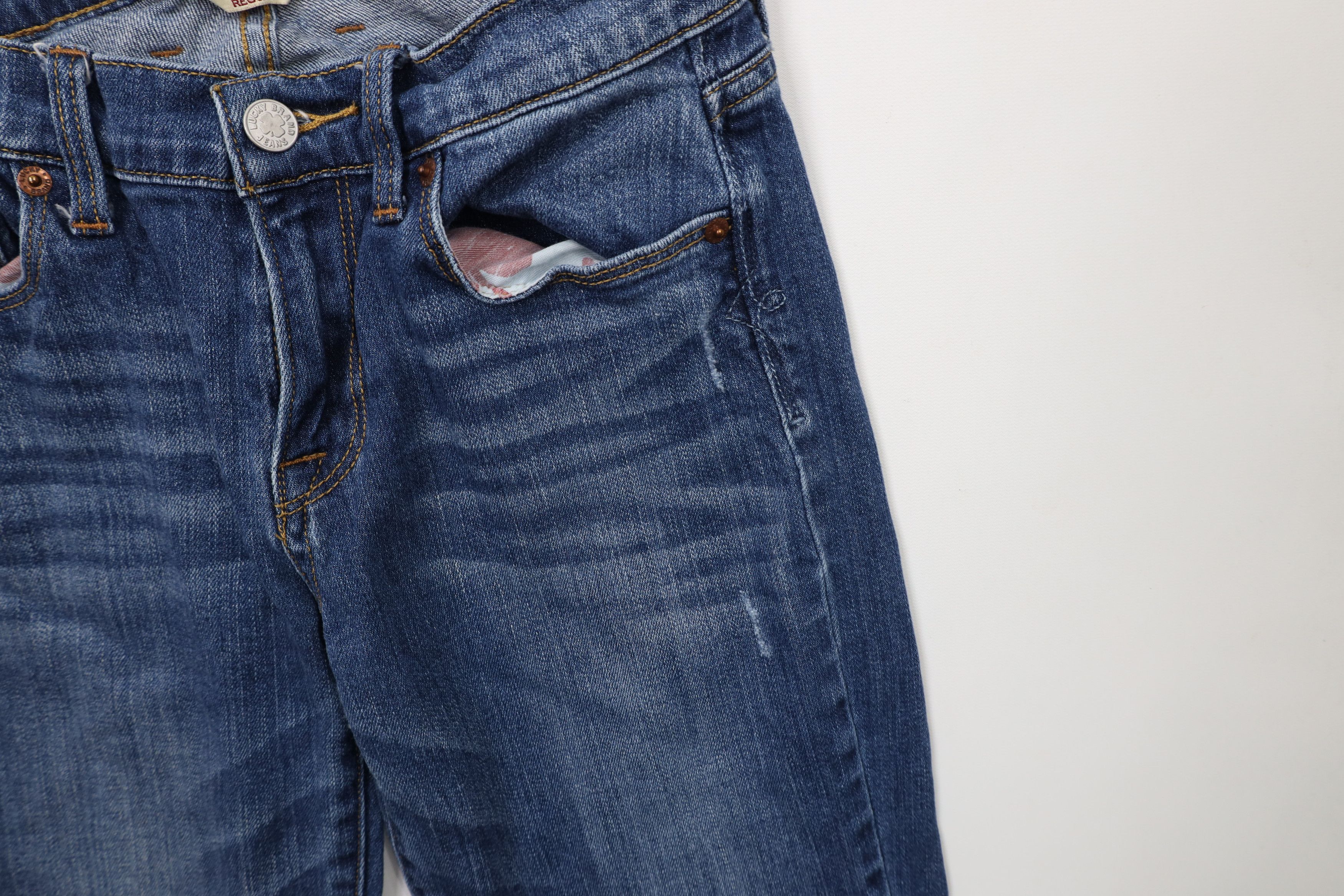 Lucky Brand × Vintage Vintage Y2K Lucky Brand Sofia Straight Leg Denim Jeans Size 27" / US 4 / IT 40 - 7 Thumbnail