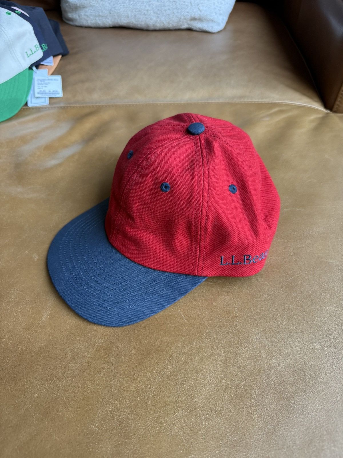 L.L. Bean L.L. BEAN Japan 6 PANEL CAP - Red- Blue Osaka Size ONE SIZE - 8 Thumbnail