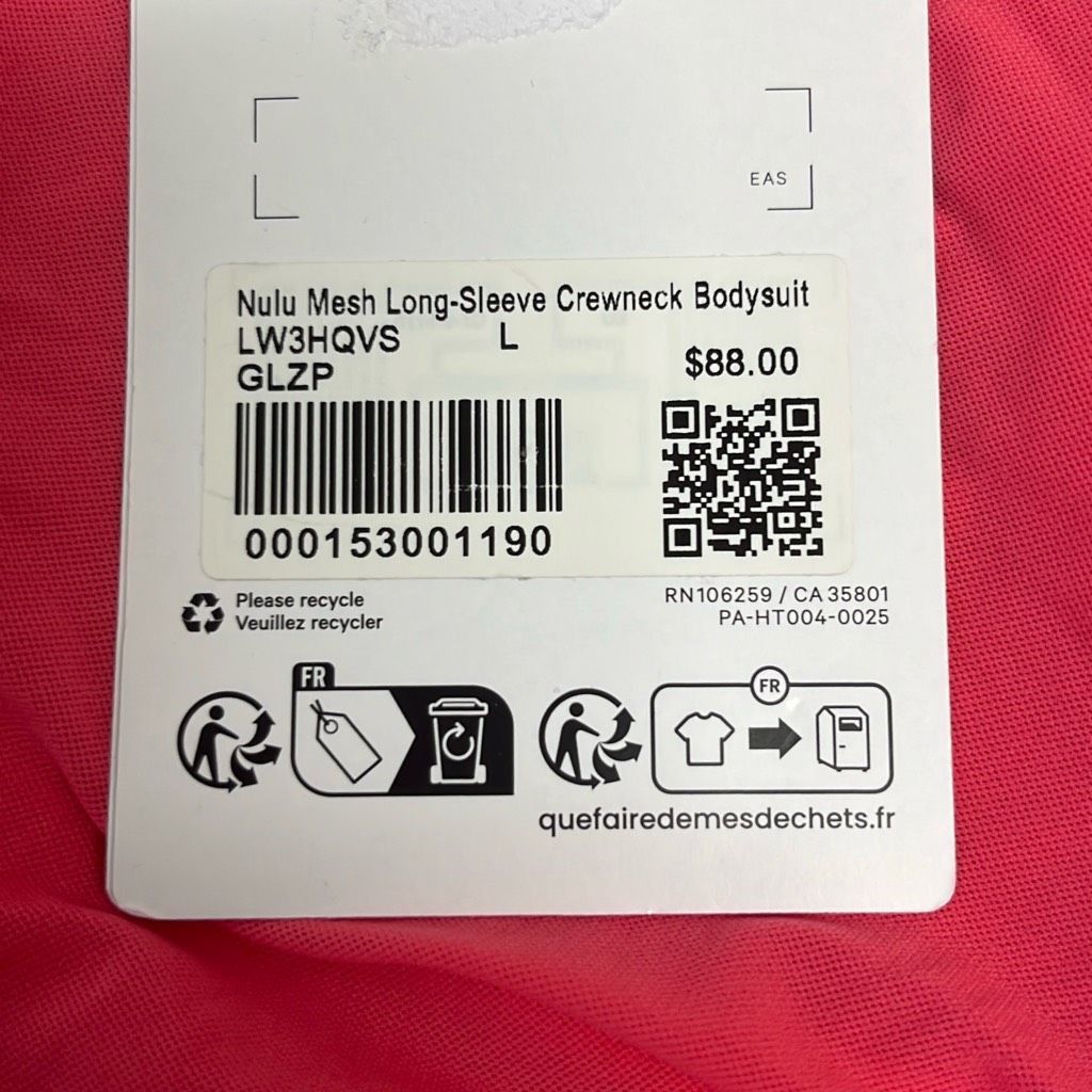 Lululemon Lululemon Womens Large Pink Mesh Nulu Crewneck Long-sleeve B Size L / US 10 / IT 46 - 7 Thumbnail