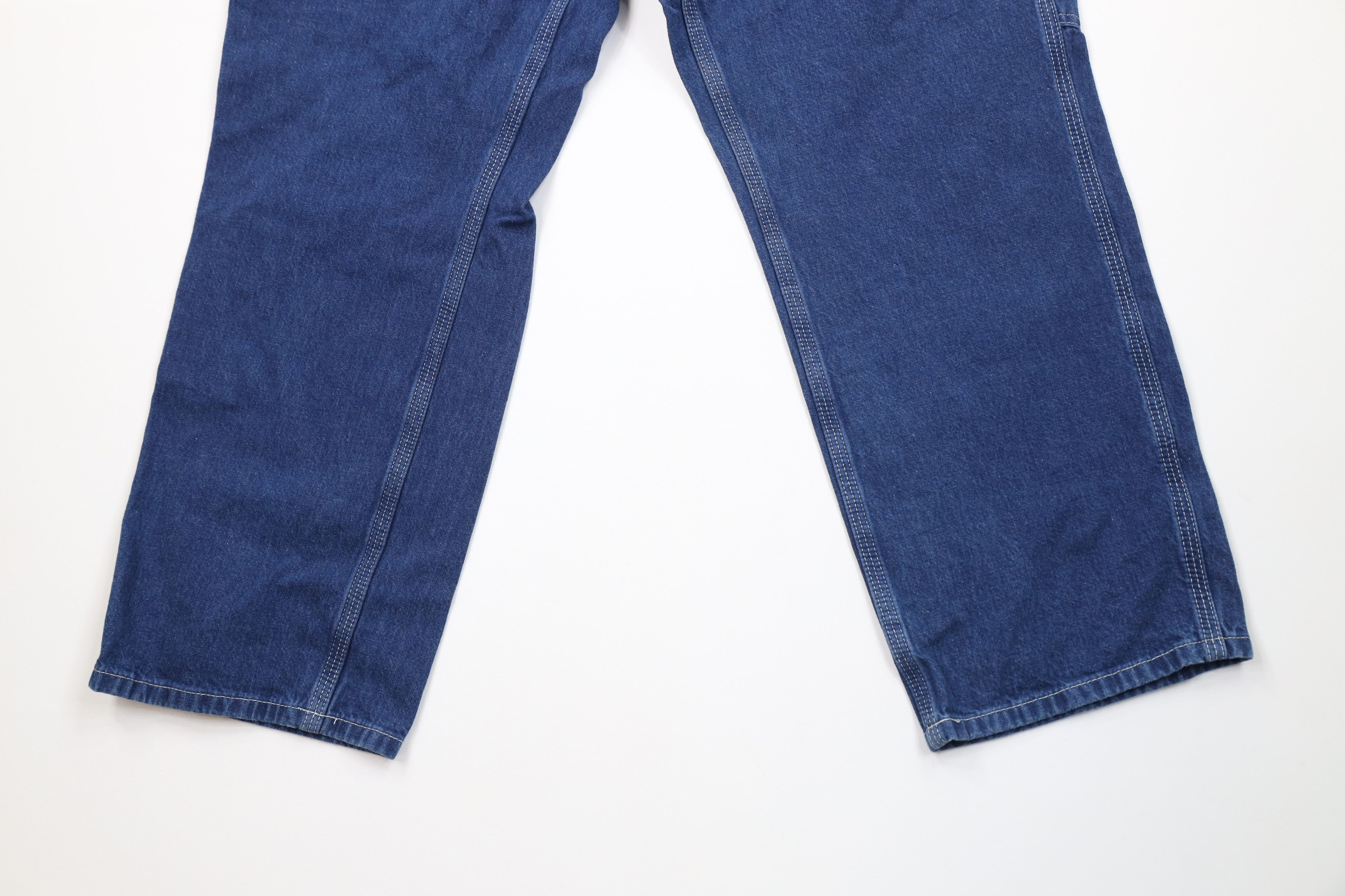Carhartt Vintage Y2K Carhartt Wide Leg Dungaree Denim Jeans Blue Size US 34 / EU 50 - 4 Thumbnail