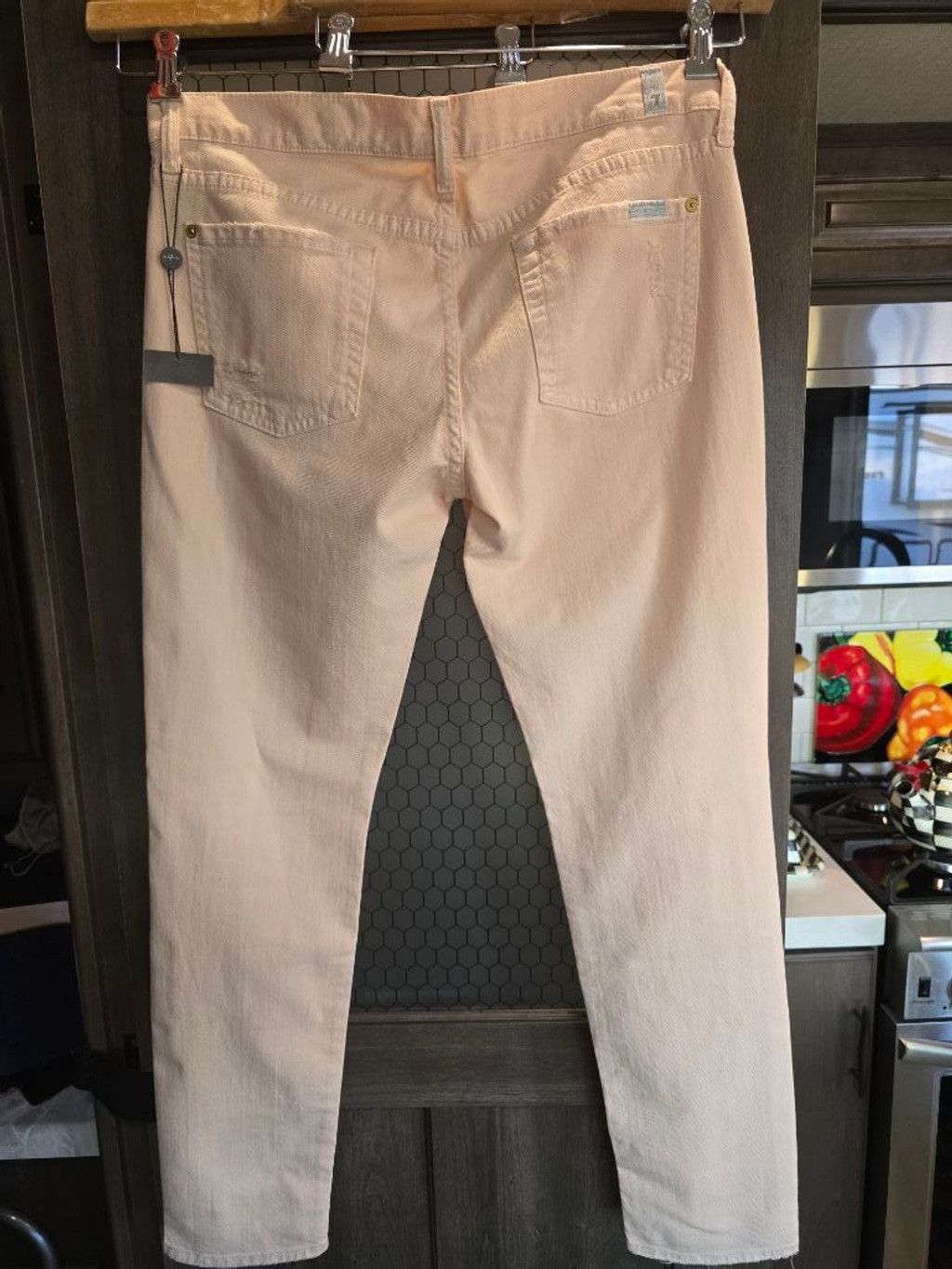 7 For All Mankind Women's 7 For All Mankind Pink Denim Jeans Size 30 Never wor Size 30" / US 8 / IT 44 - 2 Thumbnail