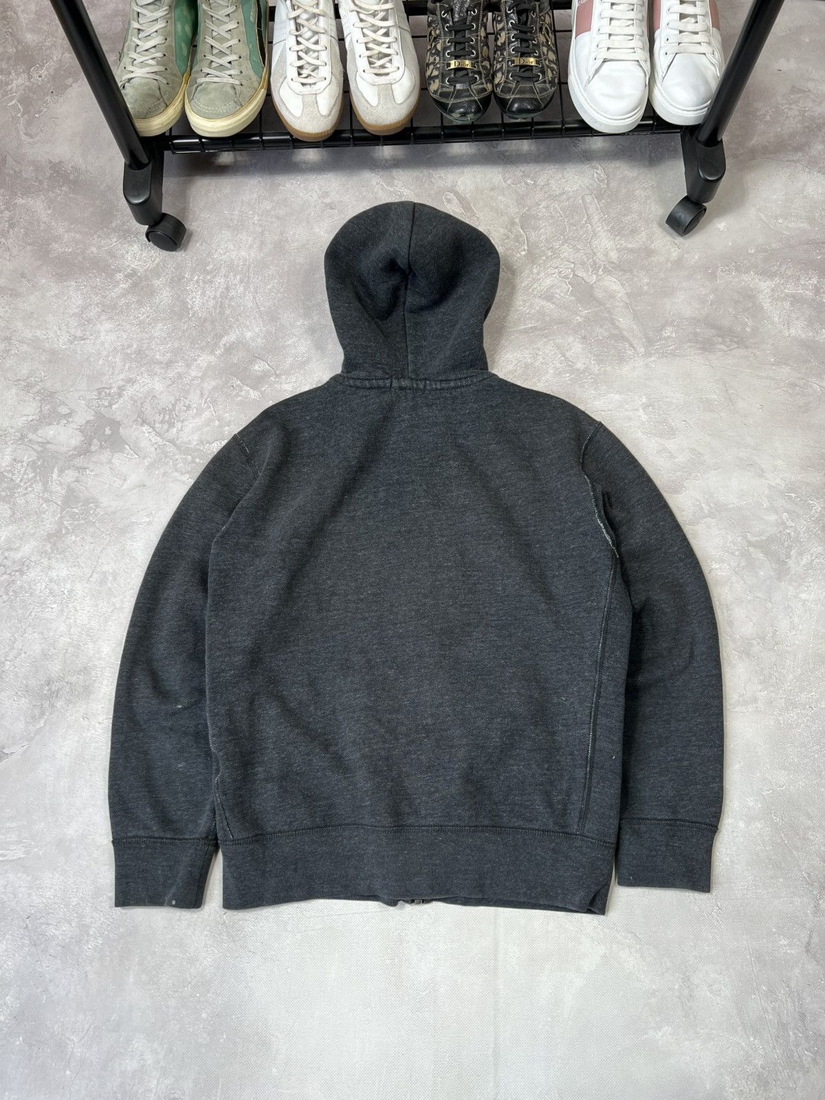Vintage Vintage Polo Ralph Lauren Distressed Zip Hoodie Size US M / EU 48-50 / 2 - 12 Thumbnail
