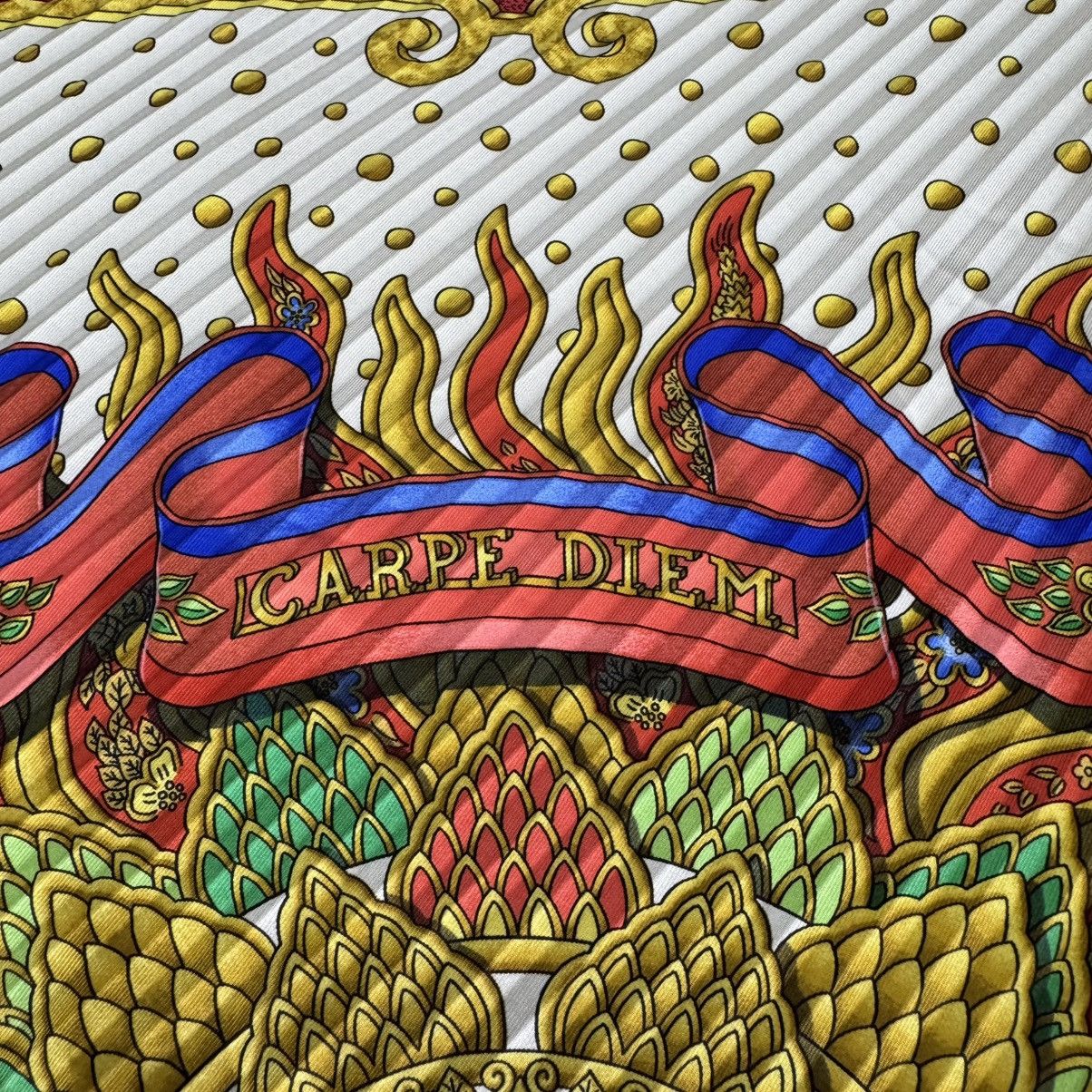 Hermes 🔥HERMES CAPE DIEM BY JOACHIM METZ SCARF Size ONE SIZE - 9 Thumbnail