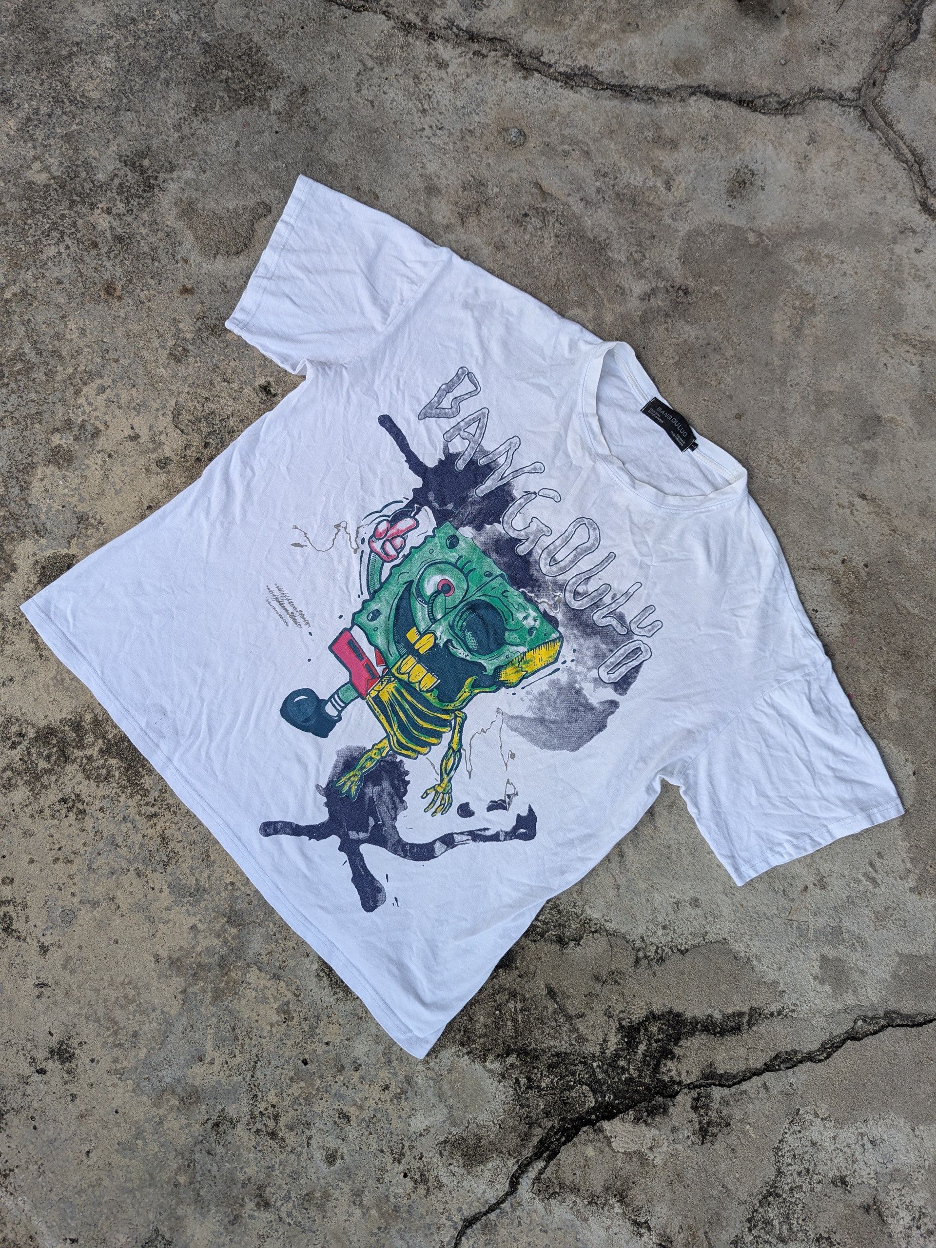 Cartoon Network × Vintage Vintage 1990s SpongeBob Zombie T Shirt Size US L / EU 52-54 / 3 - 2 Thumbnail