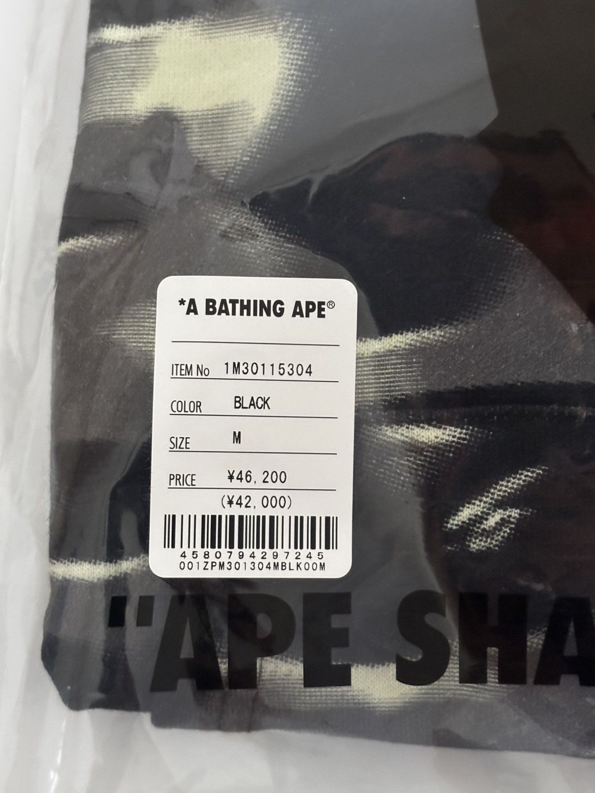 Bape Authentic ape bape screen camo shark full zip hoodie M new Size US M / EU 48-50 / 2 - 13 Thumbnail