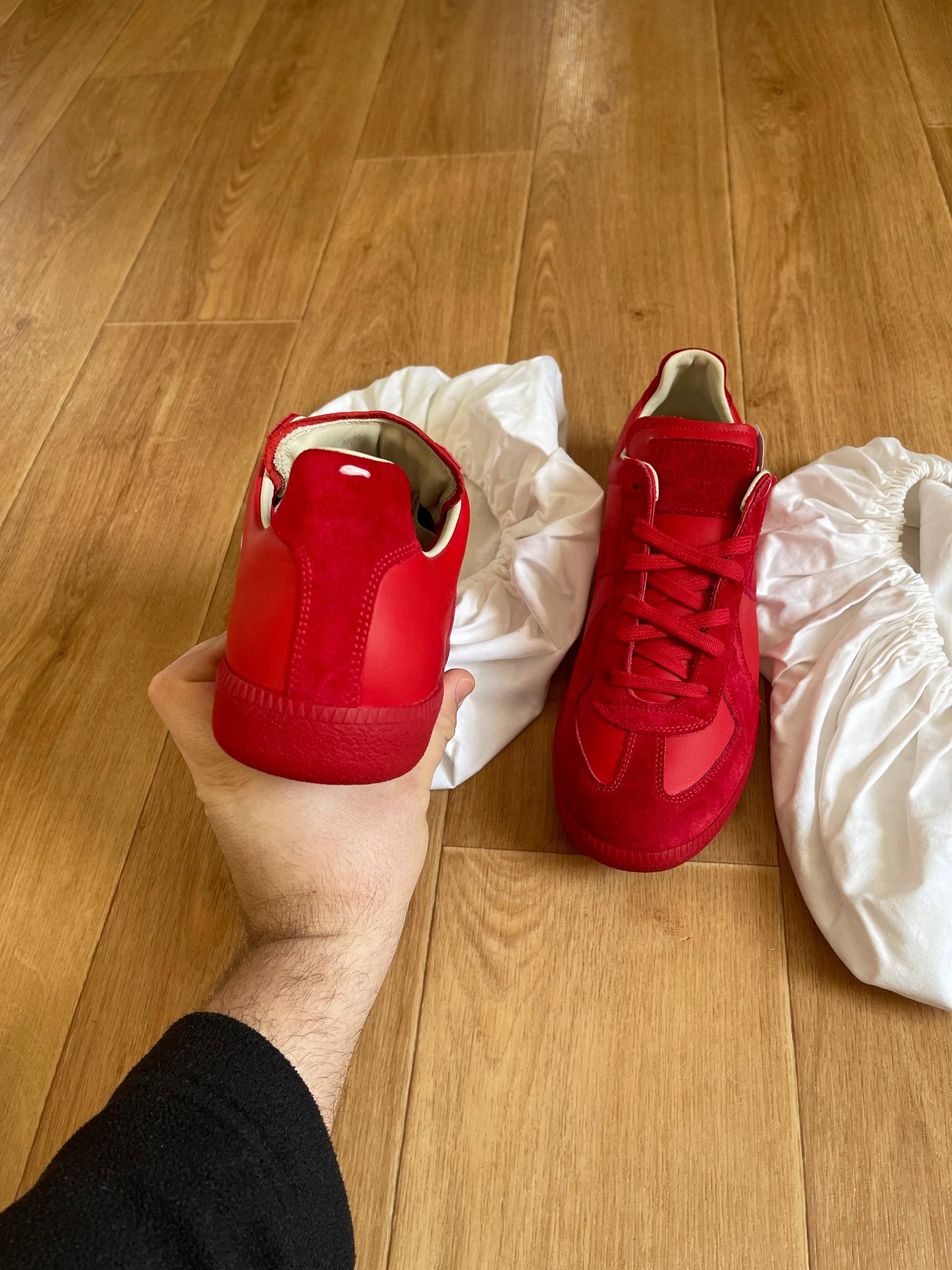 Maison Margiela Maison Martin Margiela MMM Low tTop Replica Red Sneaers Sz43 Size US 10 / EU 43 - 18 Thumbnail