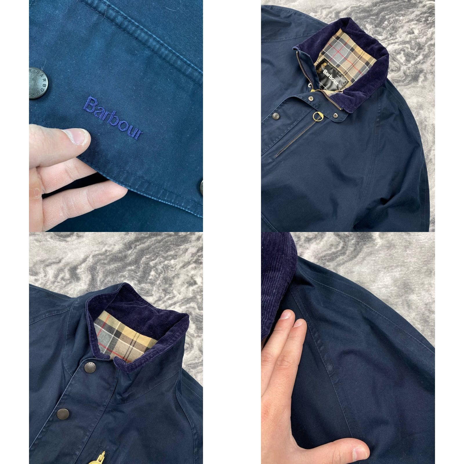 Barbour Barbour Beauleu Light Jacket Men XL Blue Quilted Cotton Zip Casual Spring Fall Size US XL / EU 56 / 4 - 8 Thumbnail