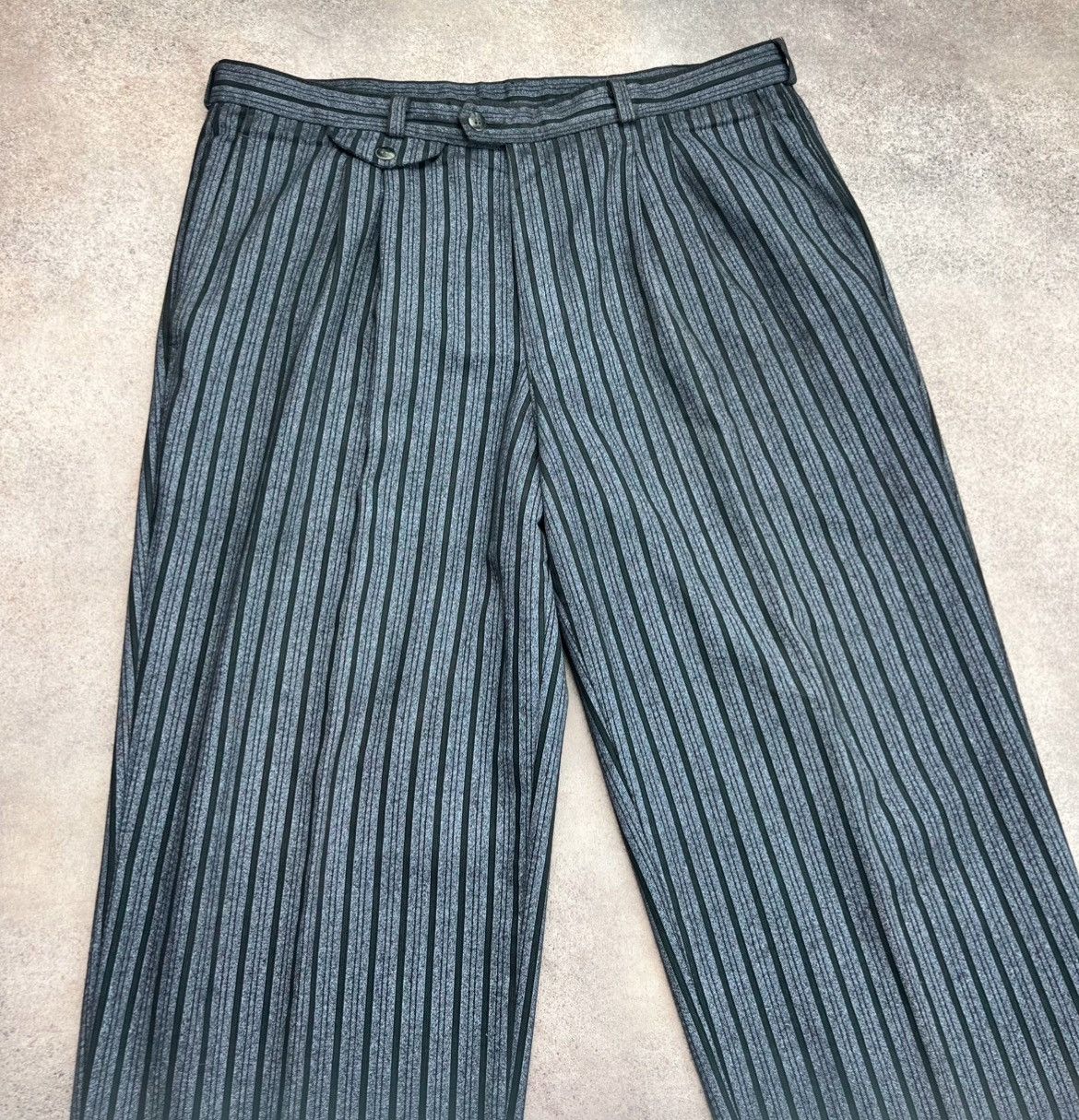 Vintage Vintage striped antique japanese style uma wang vibe pants Size US 33 - 3 Thumbnail