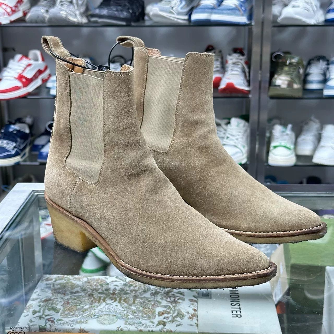 Amiri Amiri OG Stack Boots with Double Zip | Grailed