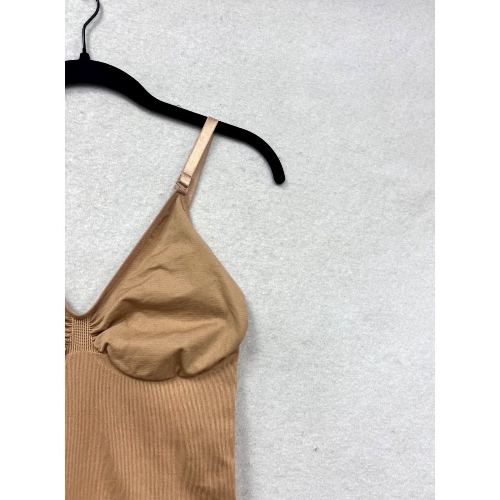 Vintage Khaya Beige Bodysuit Unisex Adults Tank XXXL Adjustable Straps Snap Closure Size 3XL Beig e Nylon Spandex Ribbed Like New Size XXL / US 16-18 / IT 52-54 - 7 Thumbnail