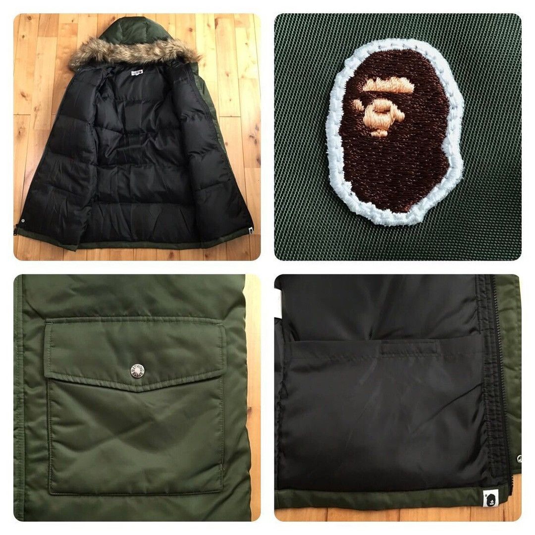 Bape ☠️Pirates Store limited☠️ BAPE Fur down jacket a bathing ape Size US M / EU 48-50 / 2 - 7 Thumbnail