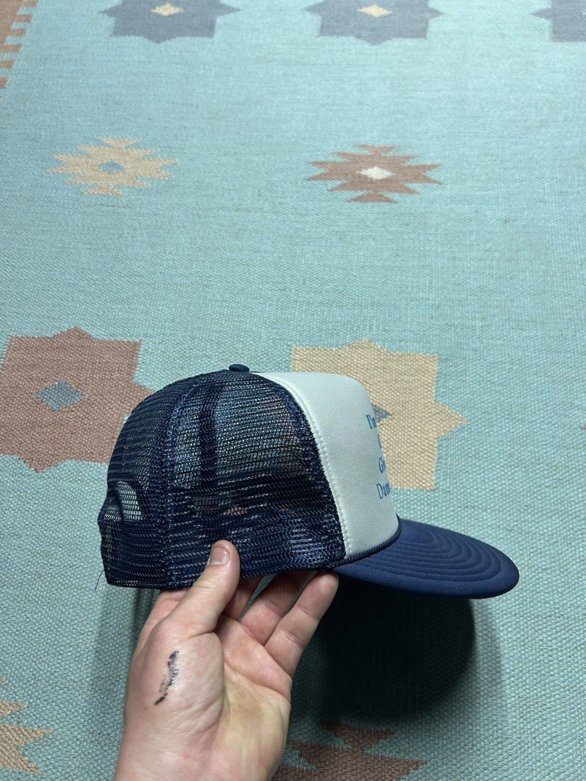 Vintage Vtg trucker hat Im a senior citizen give me my damn discount Size ONE SIZE - 9 Thumbnail