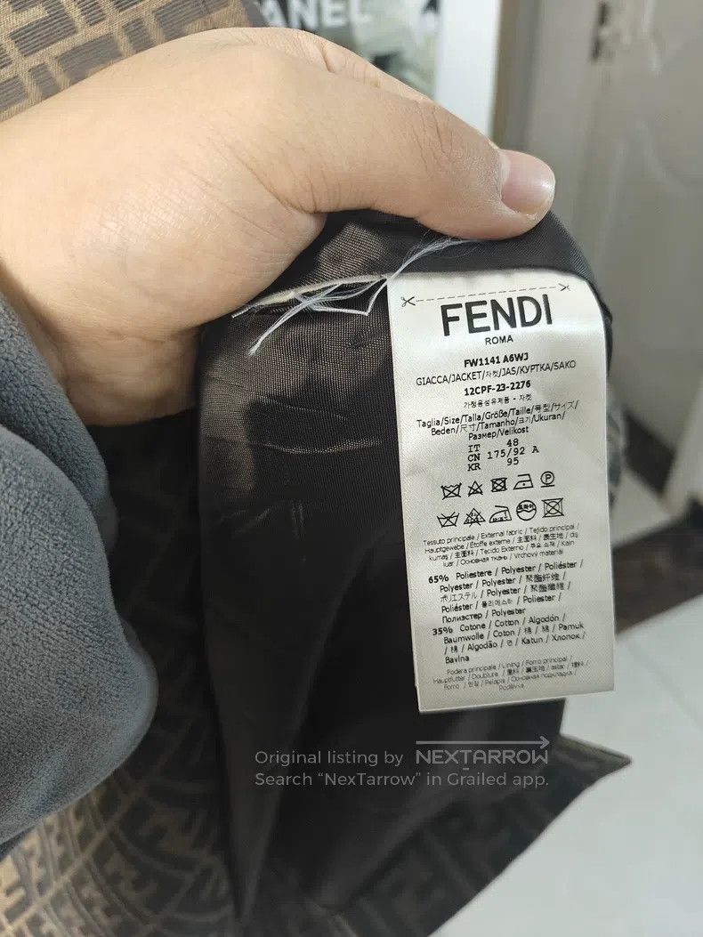 Fendi Fendi Monogrammed Full Print Denim Jacket Size US M / EU 48-50 / 2 - 3 Thumbnail