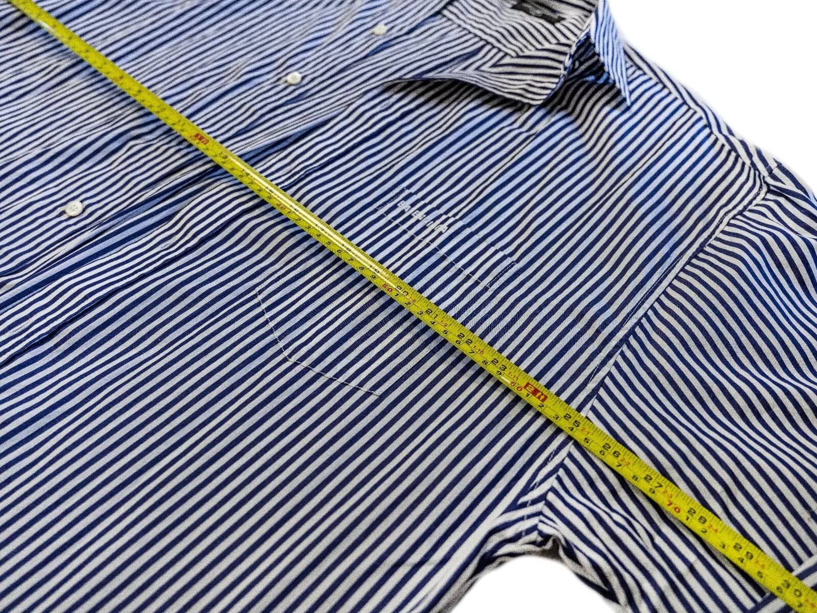 Balenciaga Balenciaga Blue Asymmetrical Twisted Poplin Boyfriend Shirt Size XS / US 0-2 / IT 36-38 - 10 Thumbnail