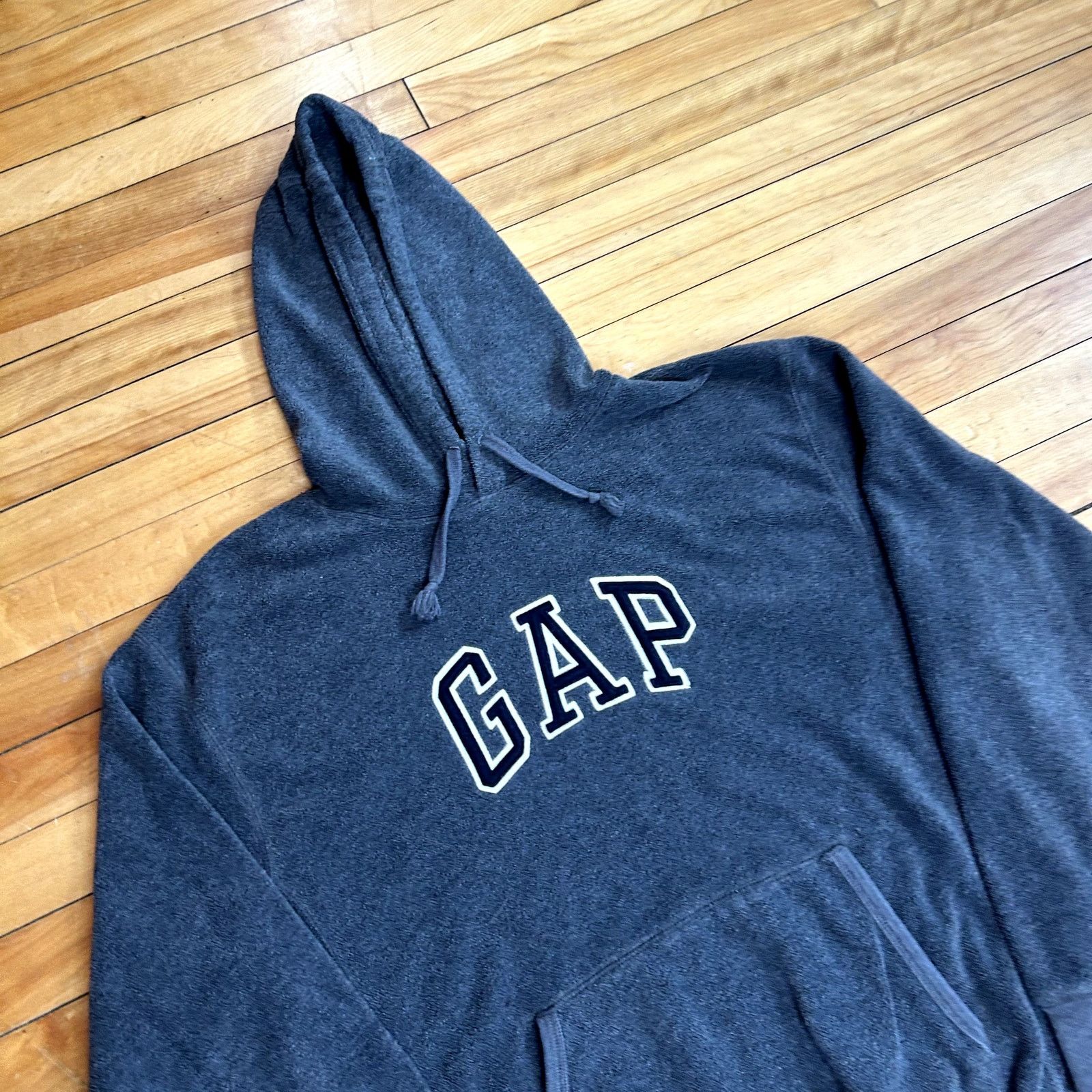 Gap Y2K GAP Gray Fuzzy Hoodie Small Size US S / EU 44-46 / 1 - 2 Thumbnail
