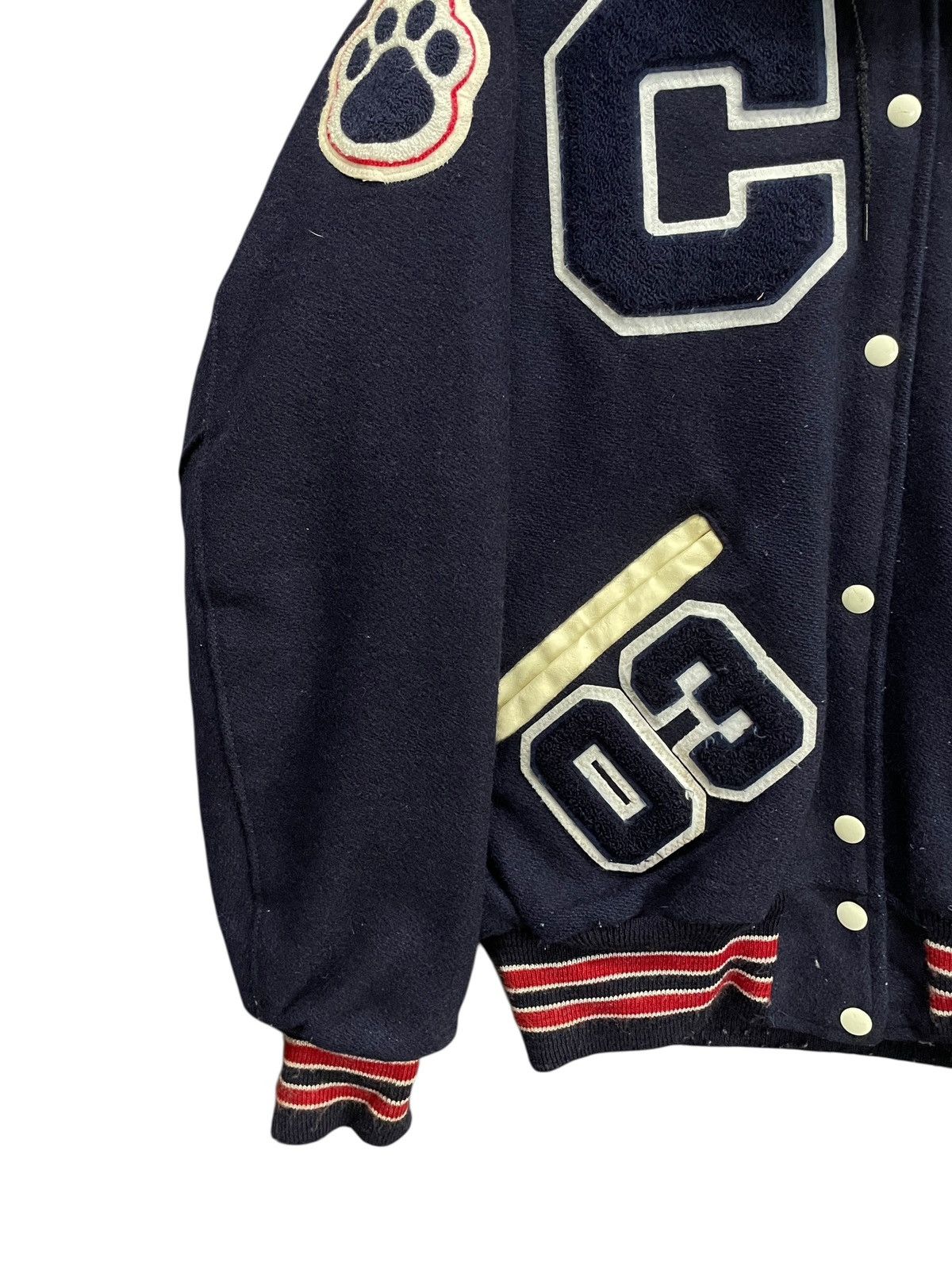 Delong Rare Design Vintage Brand Delong Wool Hoodie Varsity 1980s Size US L / EU 52-54 / 3 - 3 Thumbnail