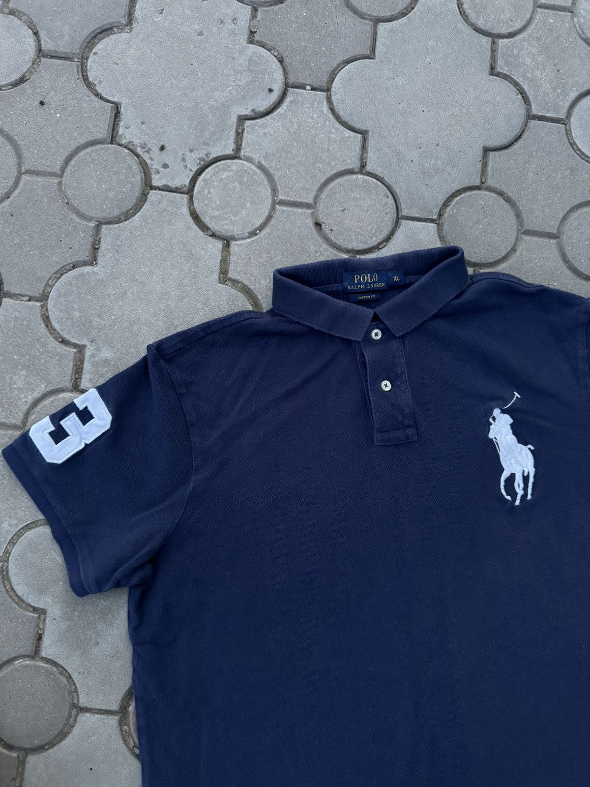 Polo Ralph Lauren × Ralph Lauren × Vintage Vintage Polo Ralph Lauren Pony Big Logo Polo Y2K USA Size US XL / EU 56 / 4 - 3 Thumbnail