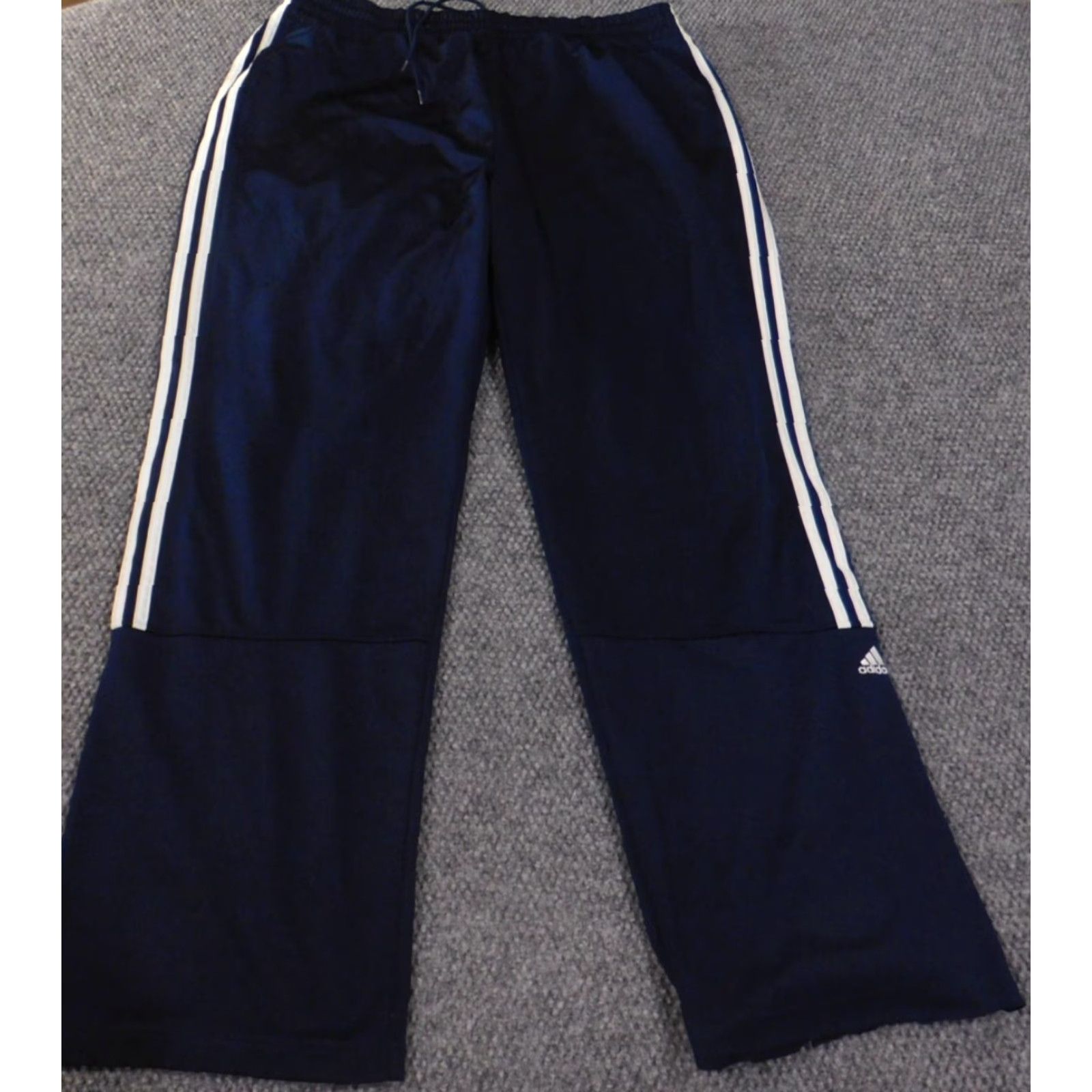 Adidas Adidas Track Pants Mens XL Blue Striped Performance Zip Vintage Y2K Stretch Regular Pants Mens XL Blue Striped Adidas Track Pants Size US 36 / EU 52 - 2 Thumbnail