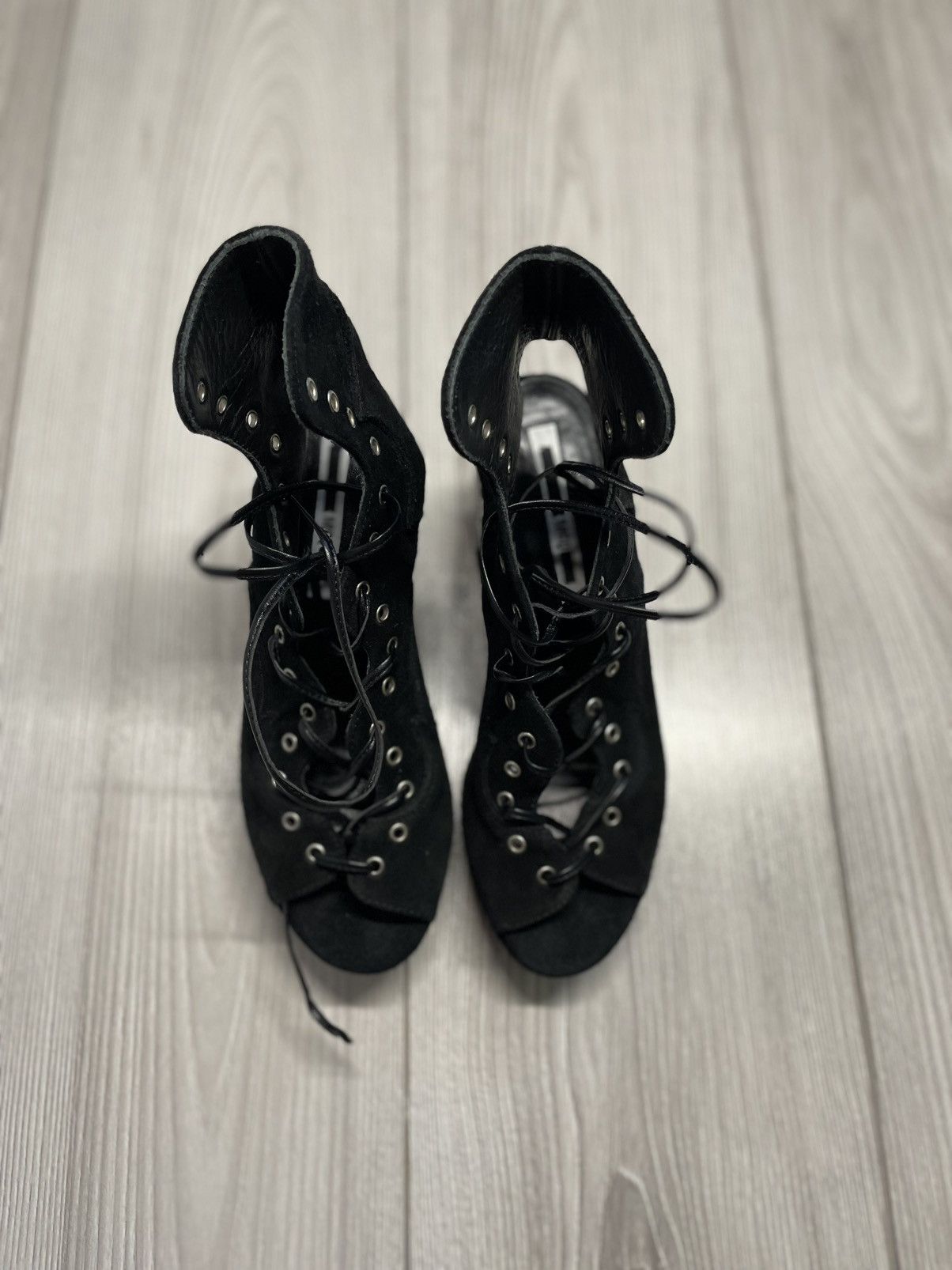 Alexander McQueen MCQ by Aleksander McQueen heels Boots mainline avant garde Size US 7 / IT 37 - 6 Thumbnail
