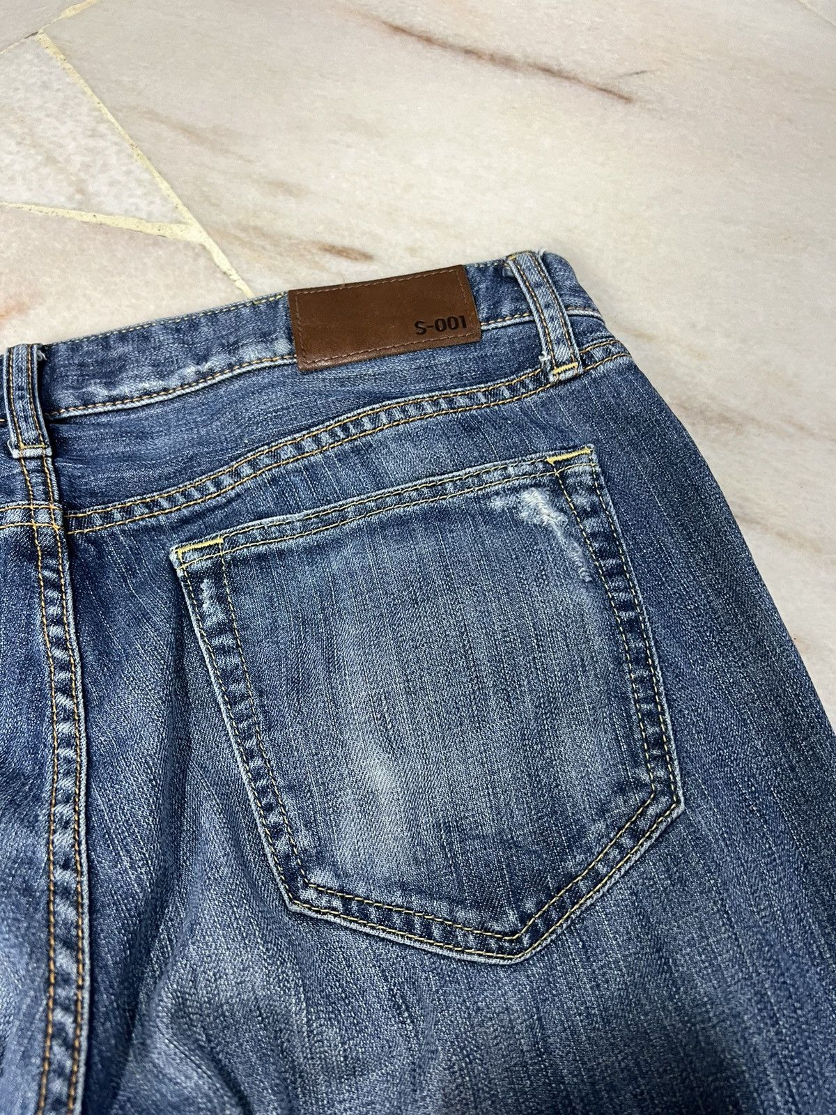 If Six Was Nine × Uniqlo VINTAGE 90’s STYLE UNIQLO S001 DISTRESSED JEANS Size US 34 / EU 50 - 10 Thumbnail