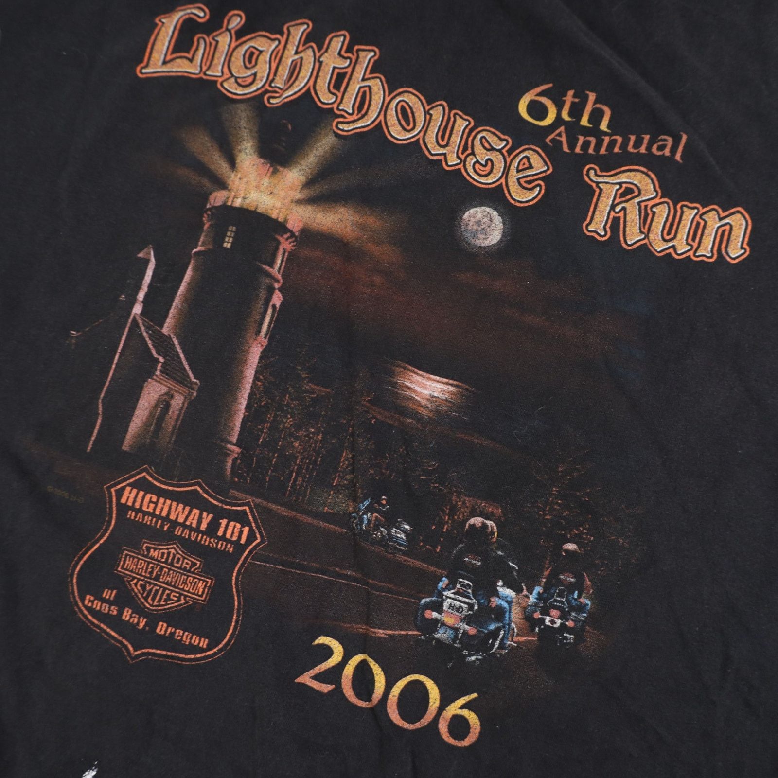 Harley Davidson × Vintage VTG Y2k Harley Davidson 6th Annual Lighthouse Run Muscle T Size US XL / EU 56 / 4 - 5 Thumbnail