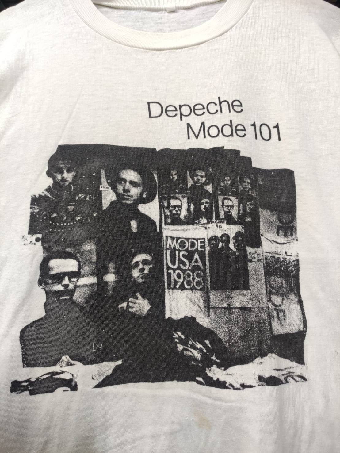 Band Tees Vtg 80's Depeche Mode " 101 " Live Album Promo T-Shirt Size US L / EU 52-54 / 3 - 3 Thumbnail