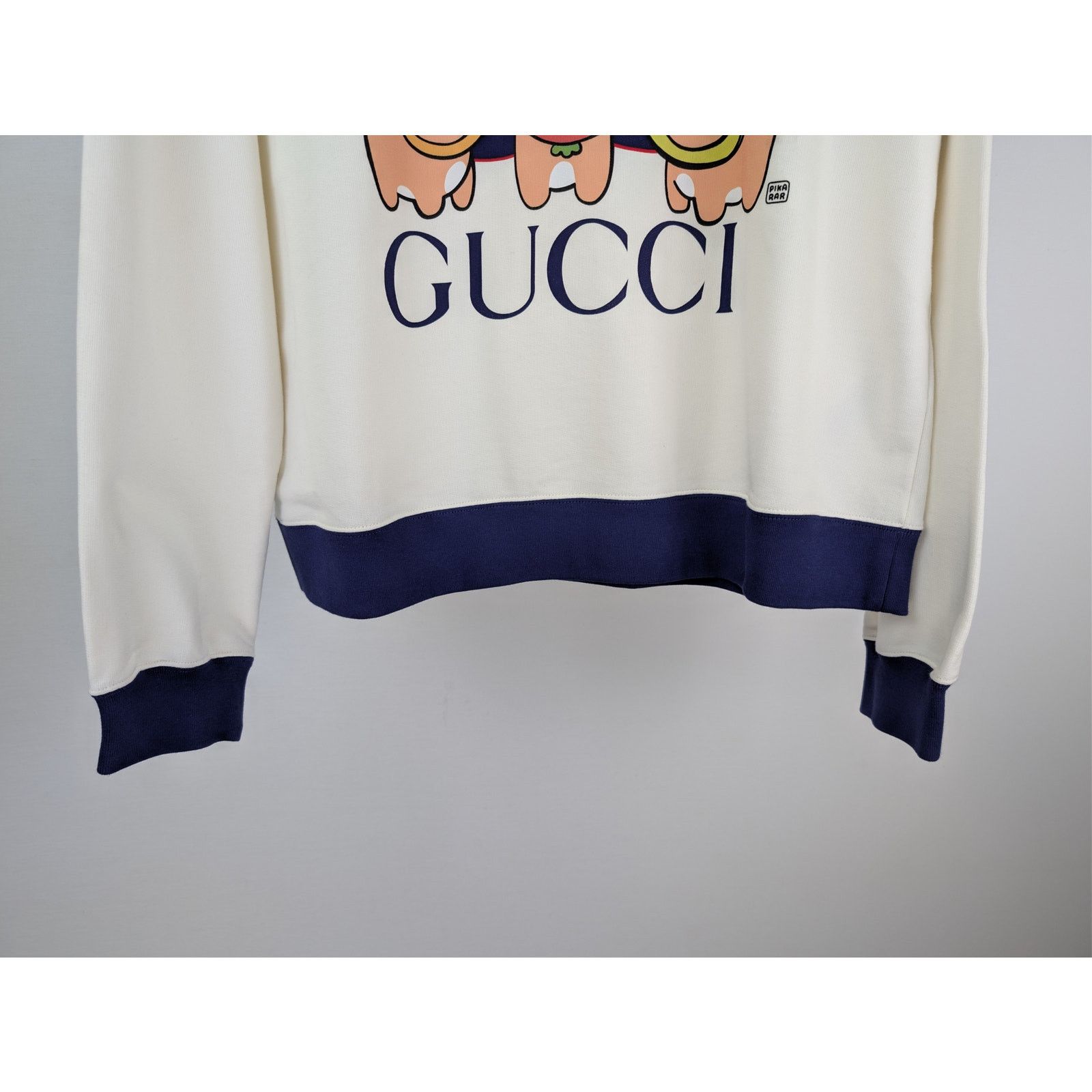 Gucci o1rshd1 Medium Felted Cotton Jersey Long Sleeve Sweatshirt Size US XL / EU 56 / 4 - 4 Thumbnail