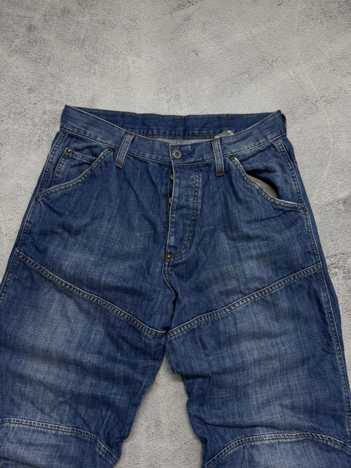 G-Star Vintage Y2k G Star Raw Big Logo Denim Jeans 00’s Size US 32 / EU 48 - 4 Thumbnail